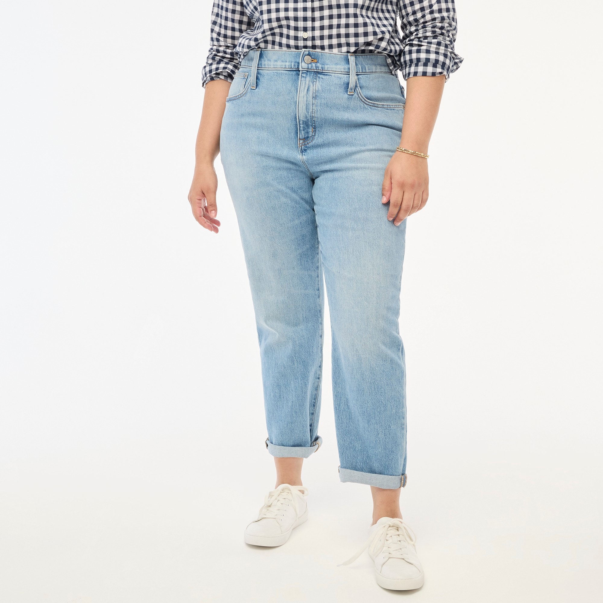 Petite slim boyfriend jean in all-day stretch