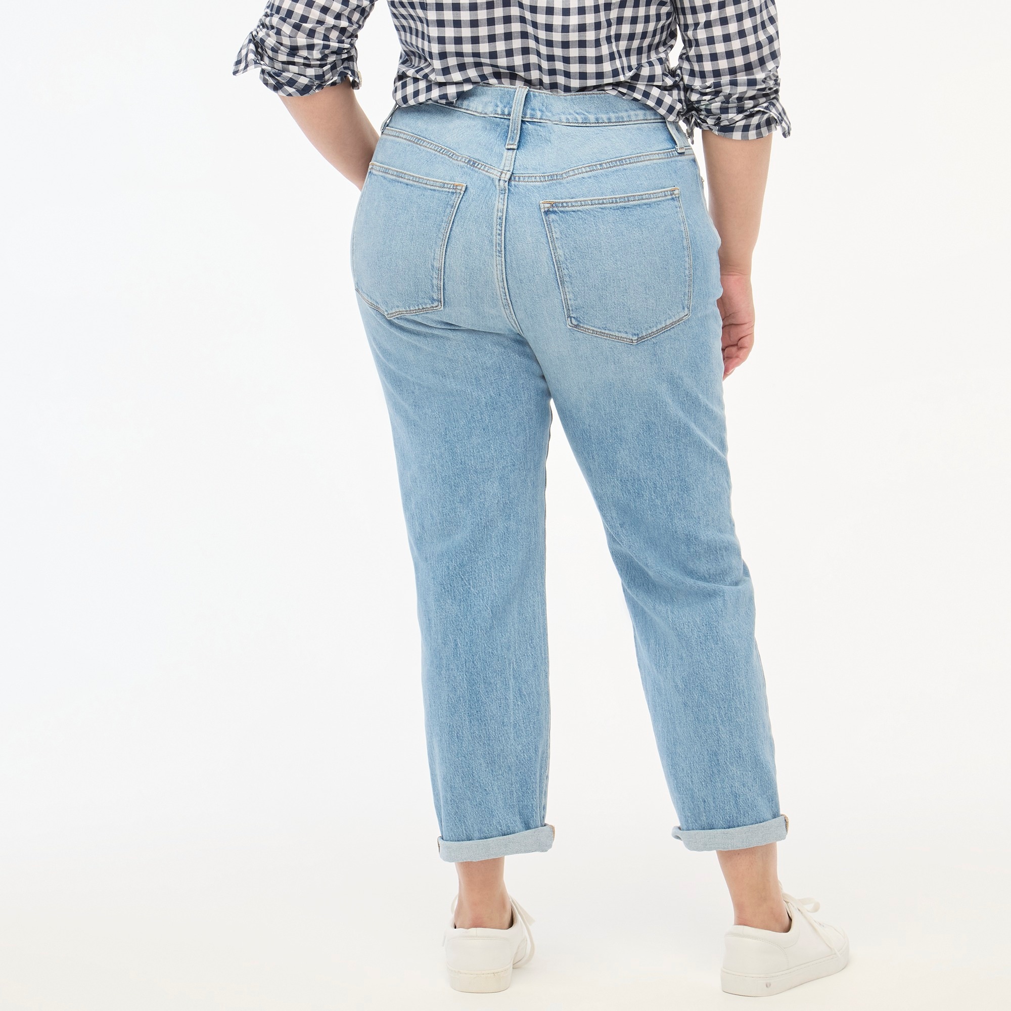 Petite slim boyfriend jean in all-day stretch
