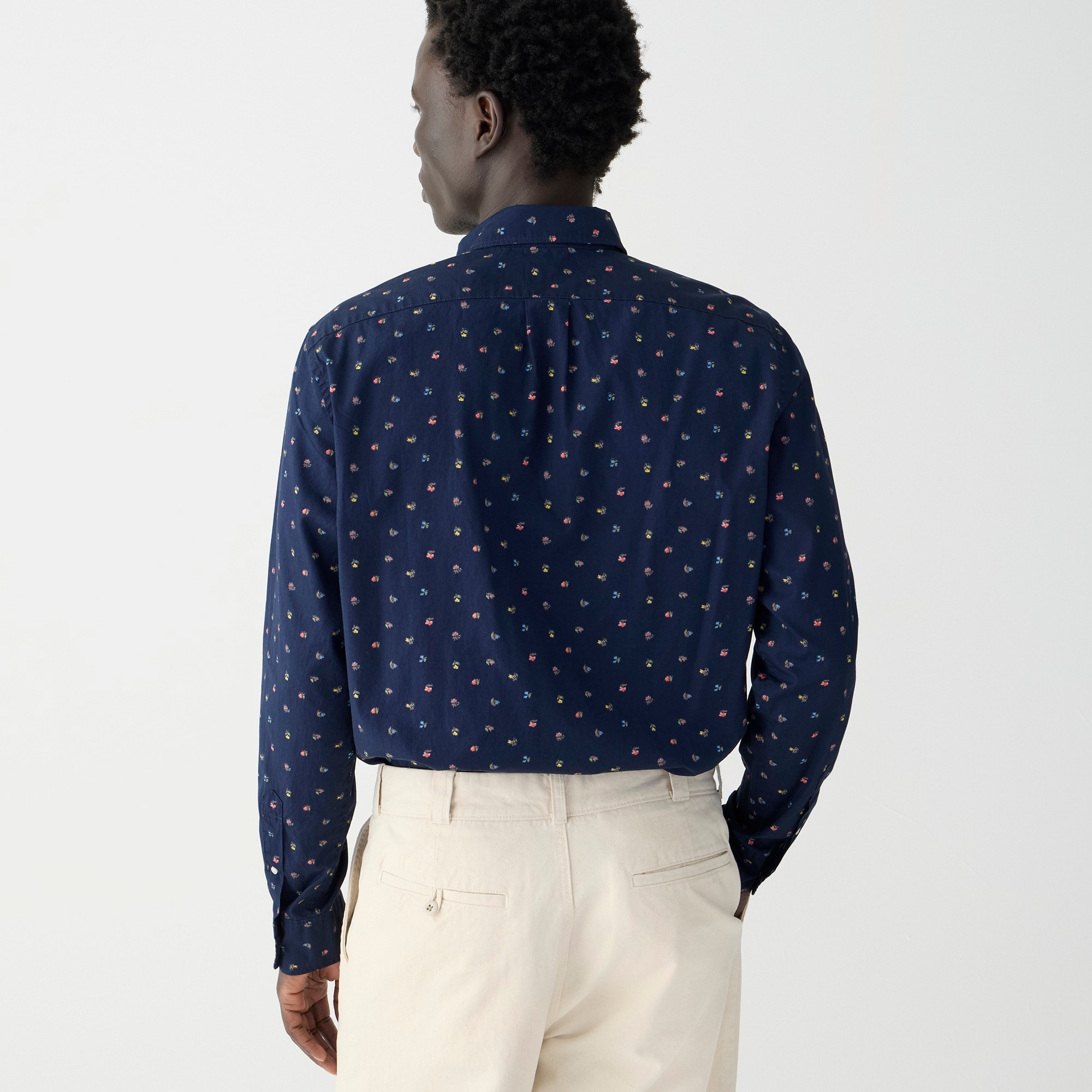 Secret Wash Cotton Poplin Shirt In Print For Men | J.Crew