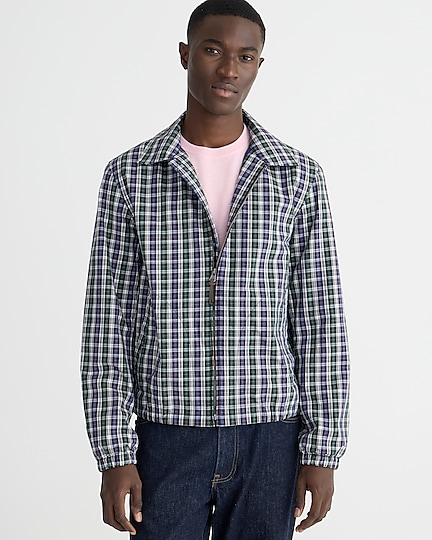 j.crew: harrington jacket in plaid cotton twill for men