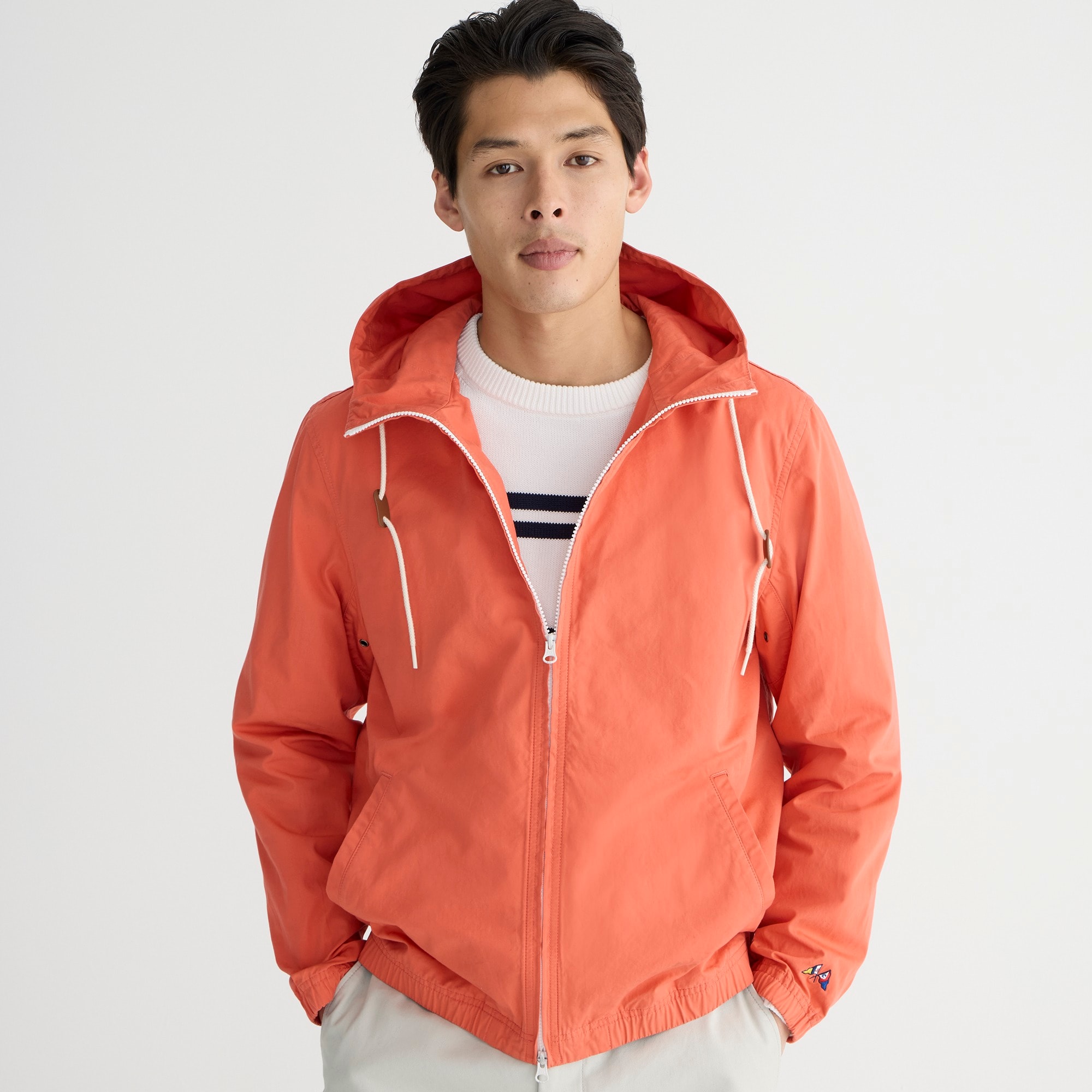 j.crew: hooded surf jacket in cotton for men
