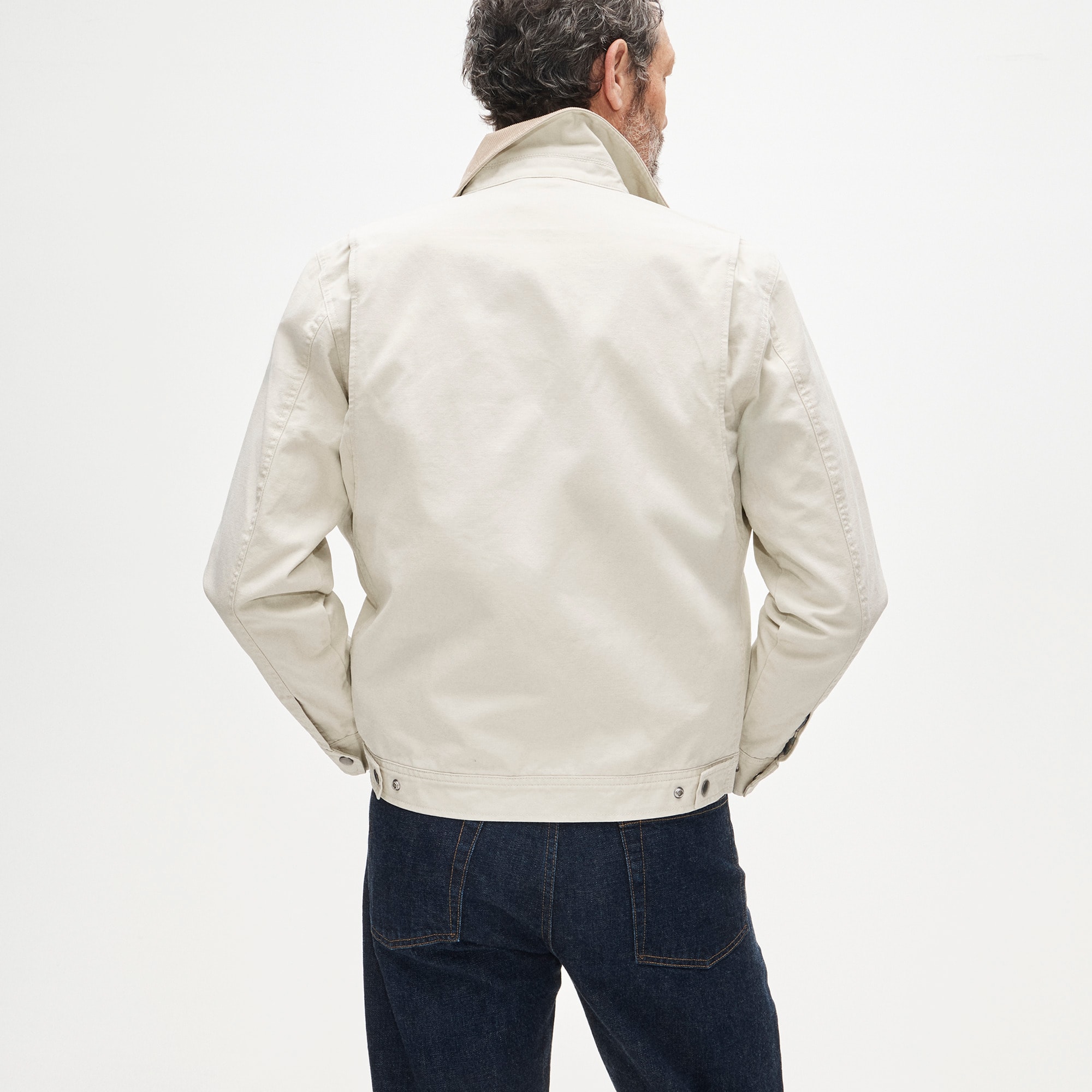Trucker Jacket In Linen-cotton Blend For Men | J.Crew