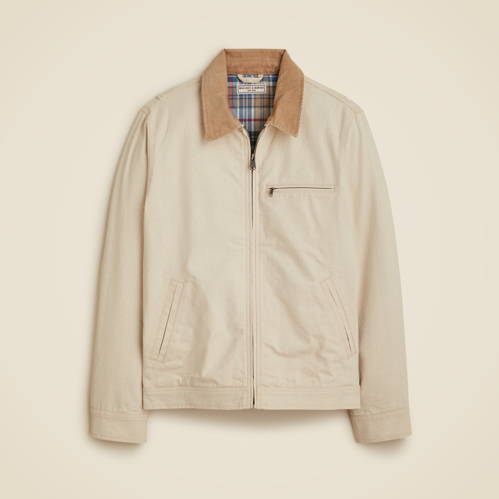 mens Wallace &amp; Barnes lightweight canvas work jacket