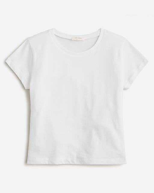 girls Girls' shrunken T-shirt in vintage jersey