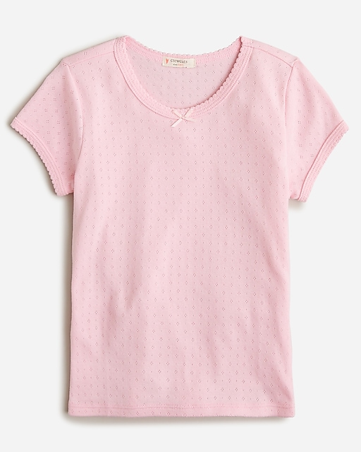 girls Girls' pointelle T-shirt