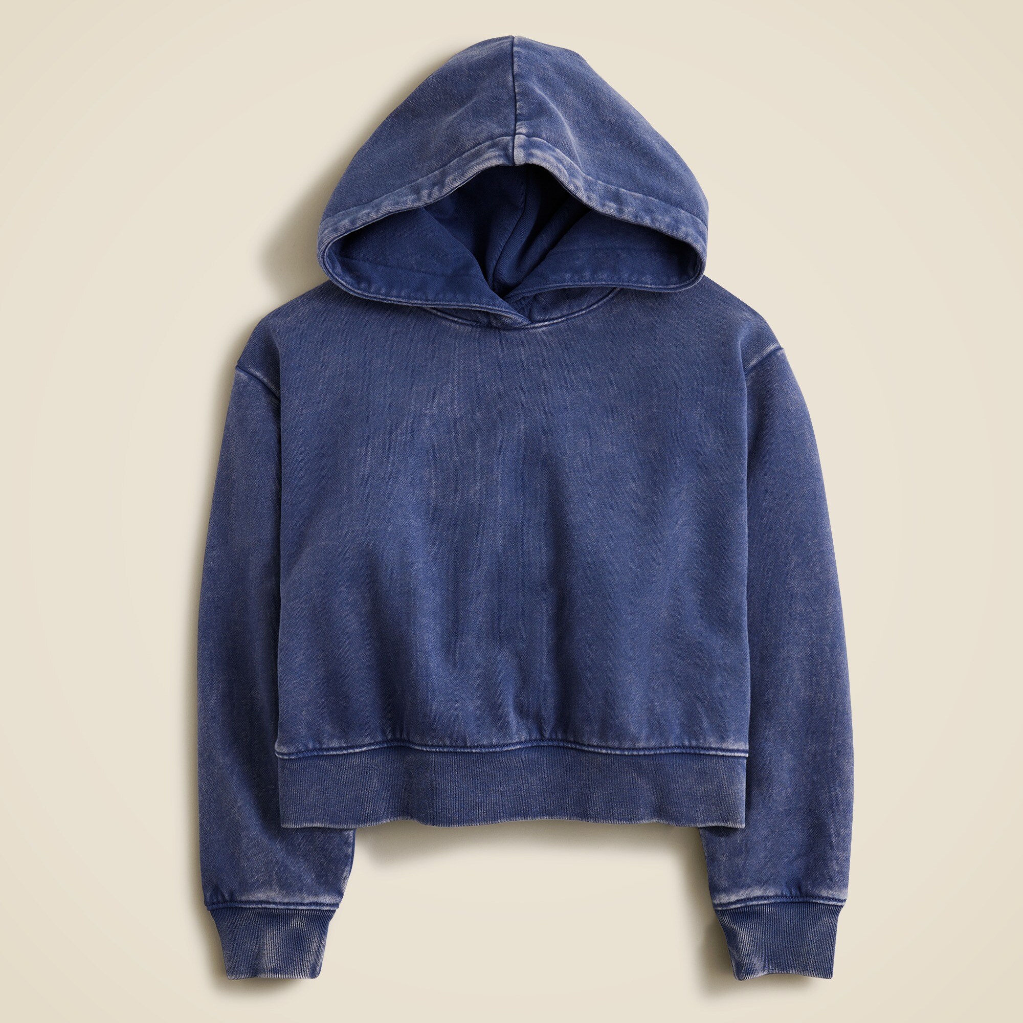 Girls' garment-dyed hoodie
