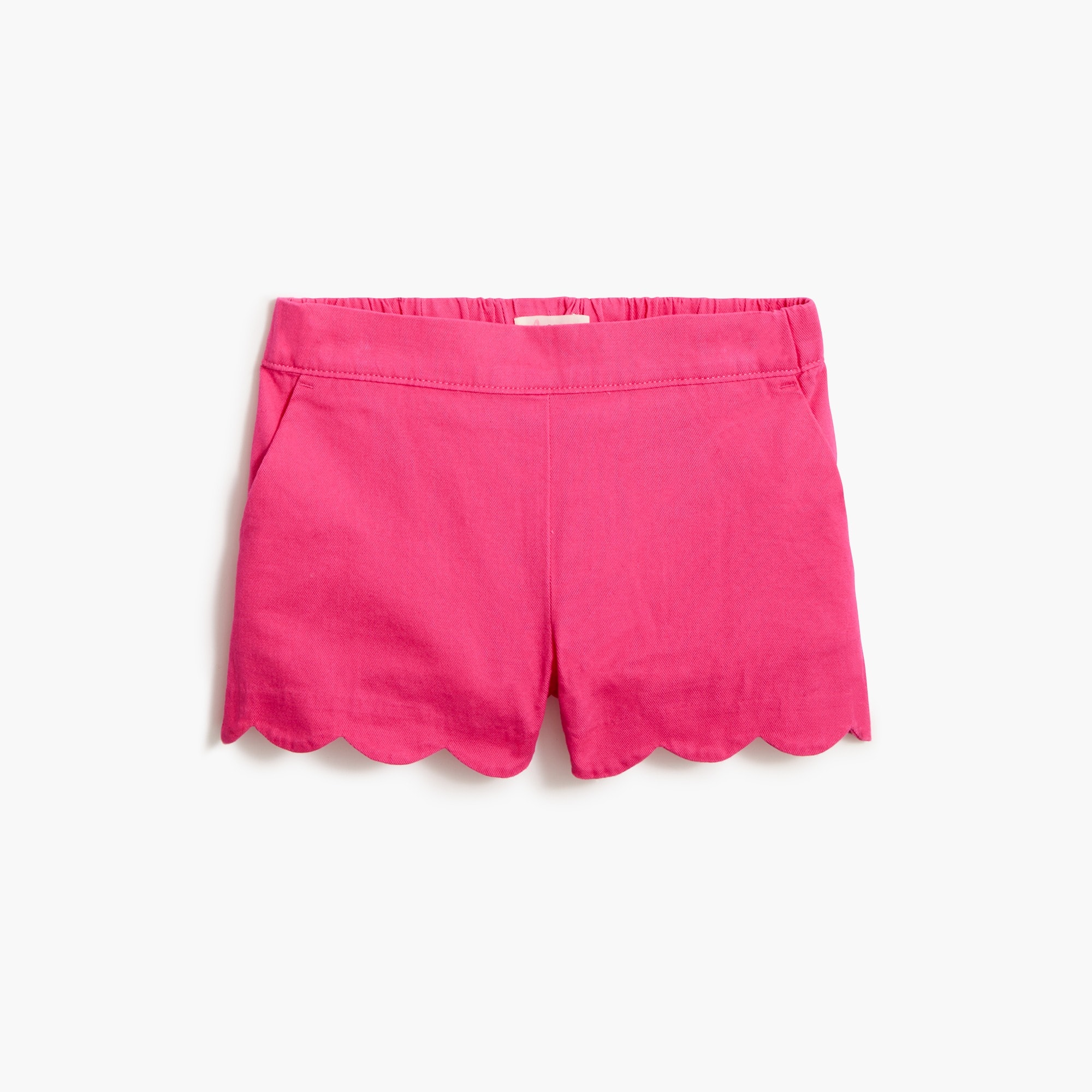  Girls' scallop-hem pull-on short