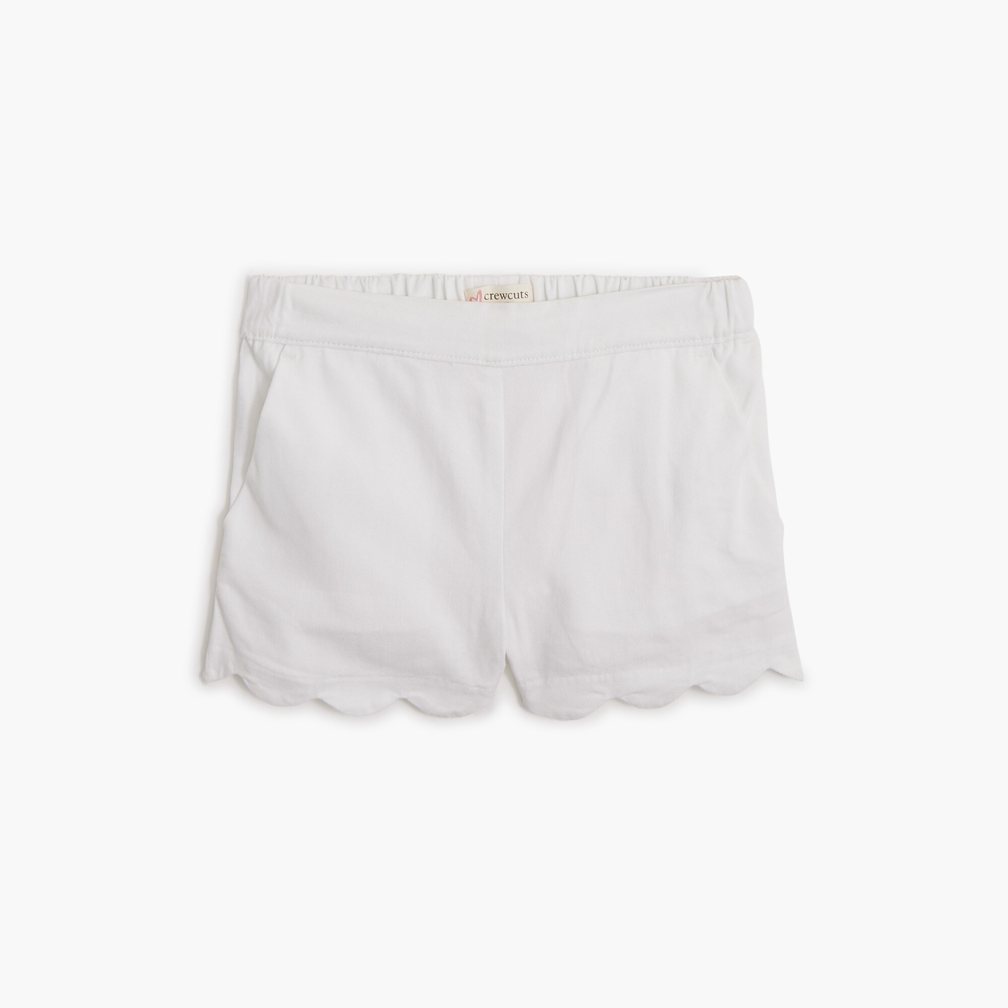 girls Girls' scallop-hem pull-on short