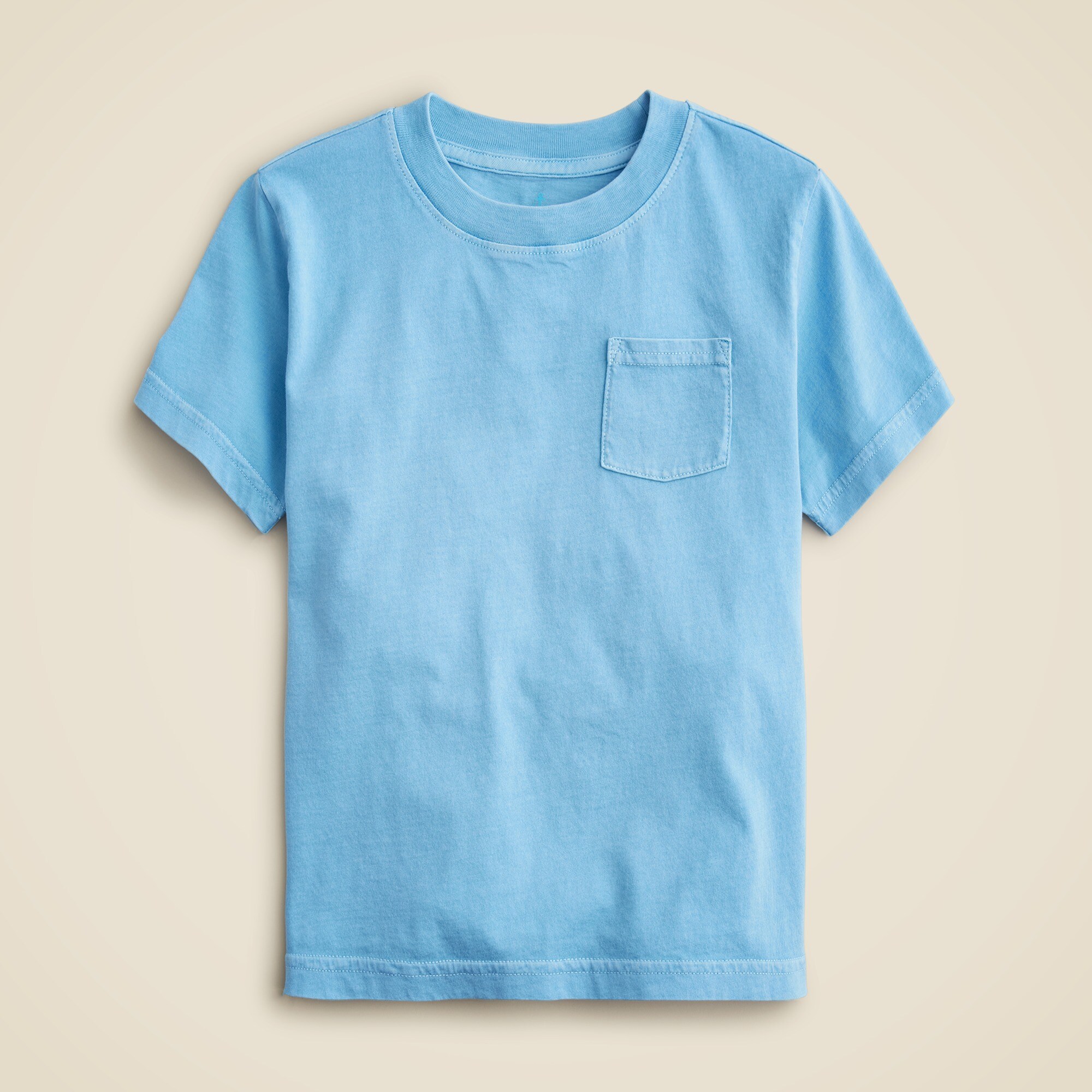  Kids' new garment-dyed pocket T-shirt