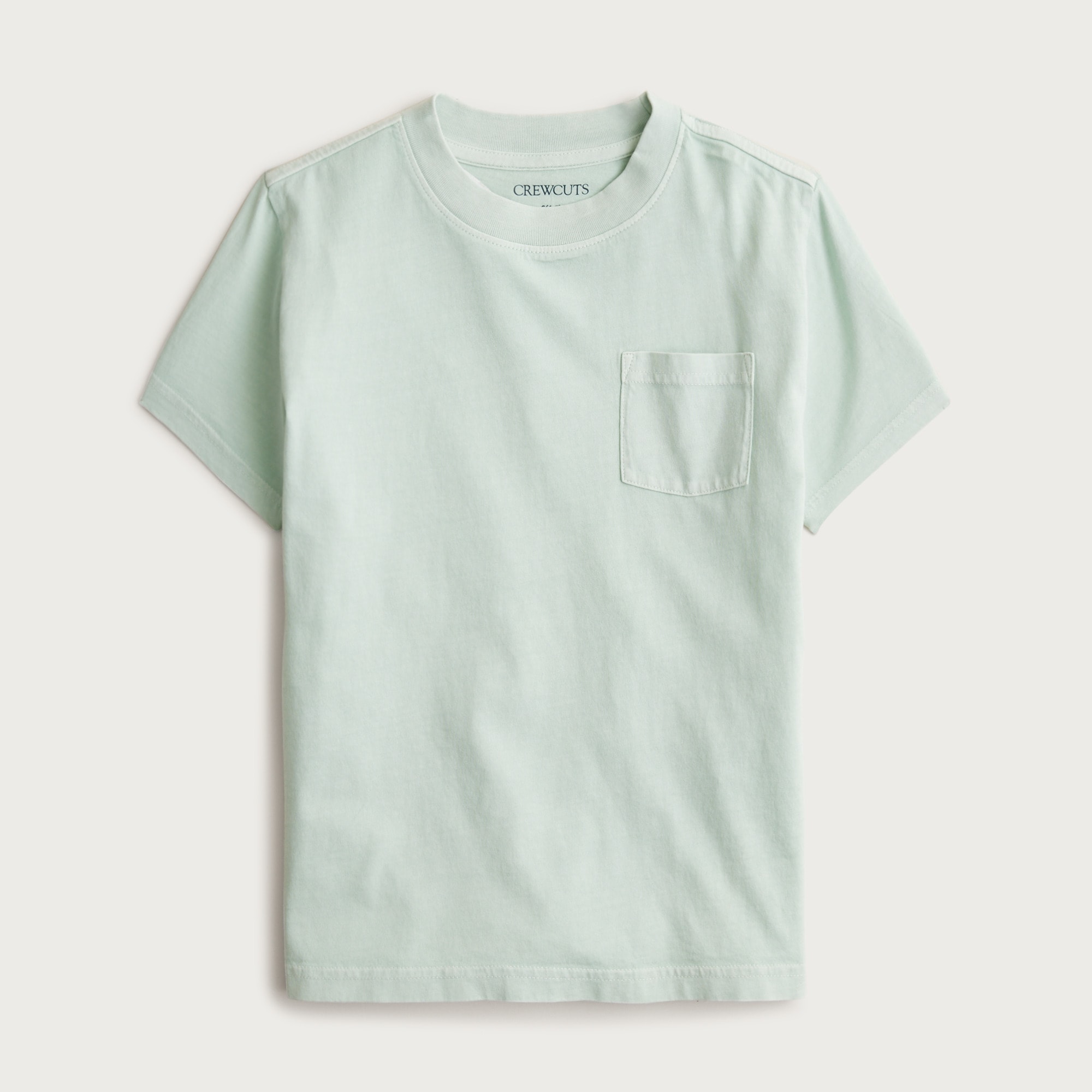  Kids' new garment-dyed pocket T-shirt
