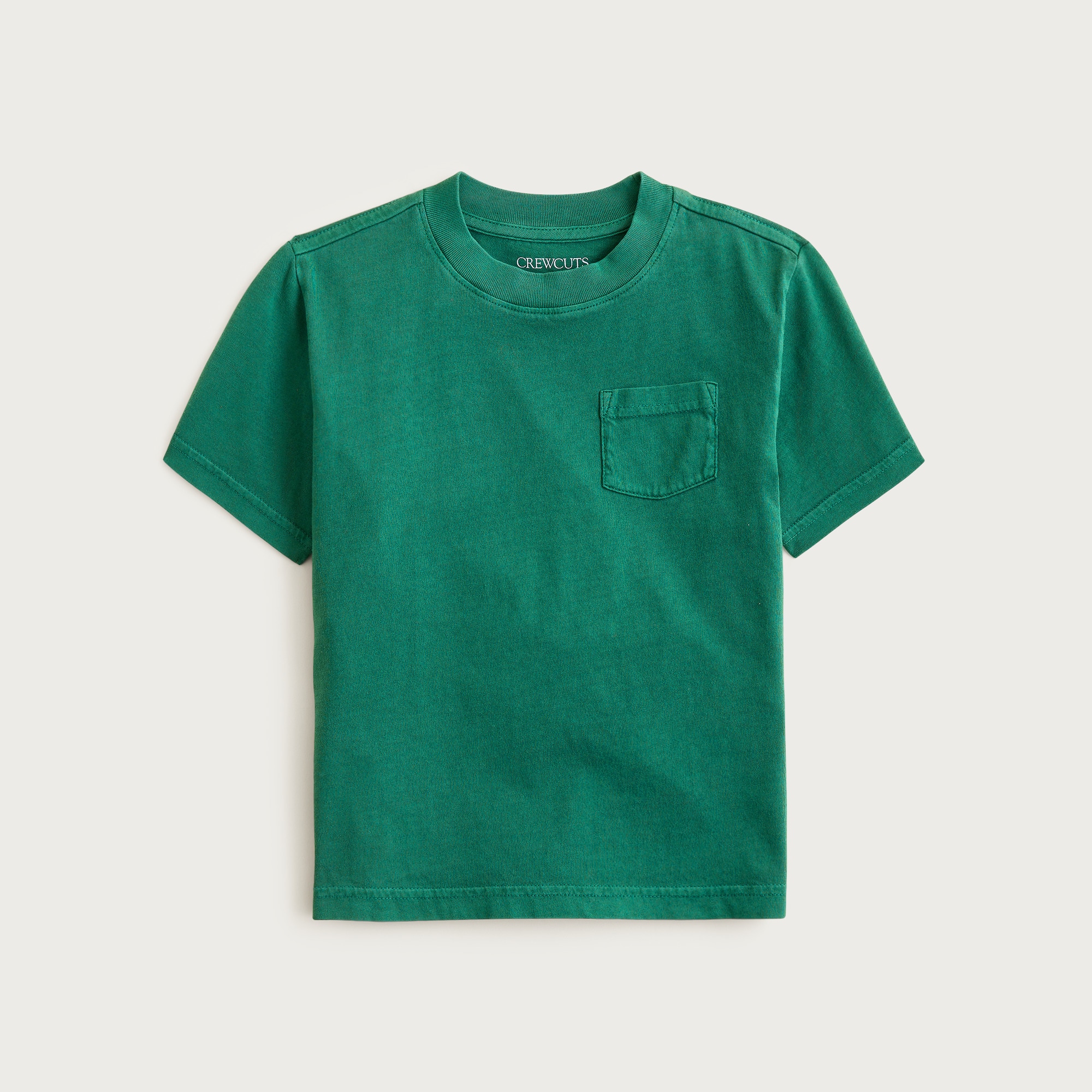  Kids' new garment-dyed pocket T-shirt