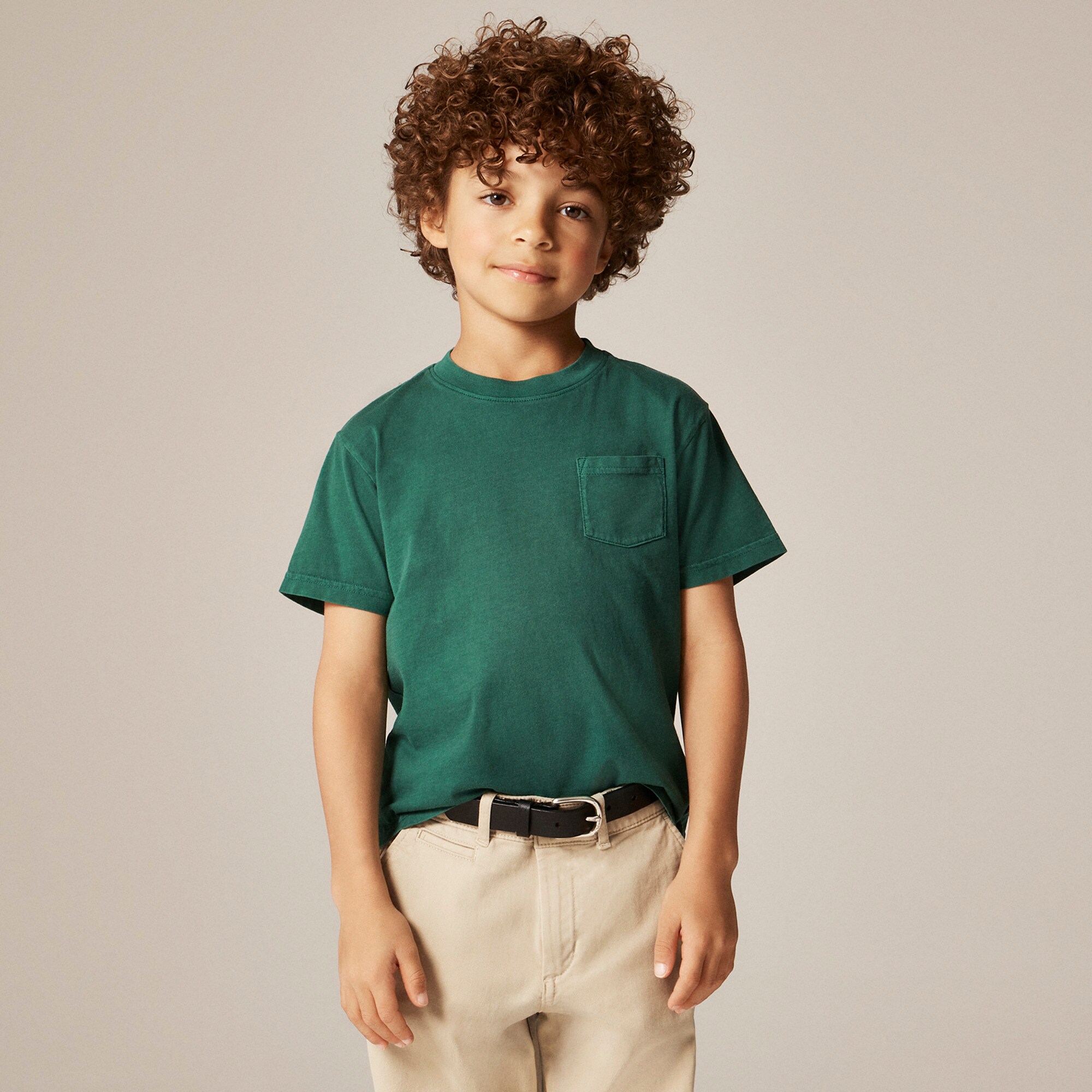 boys Kids' new garment-dyed pocket T-shirt