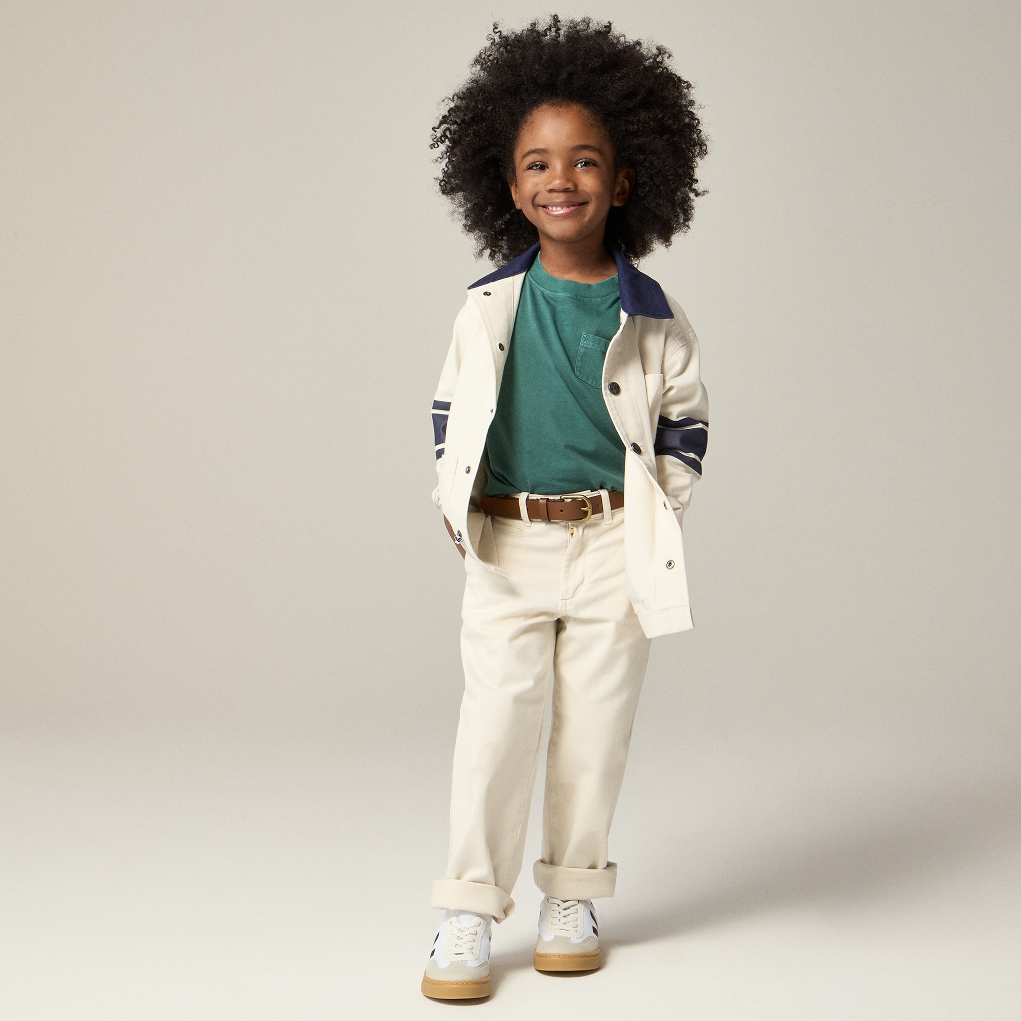 Kids' new garment-dyed pocket T-shirt
