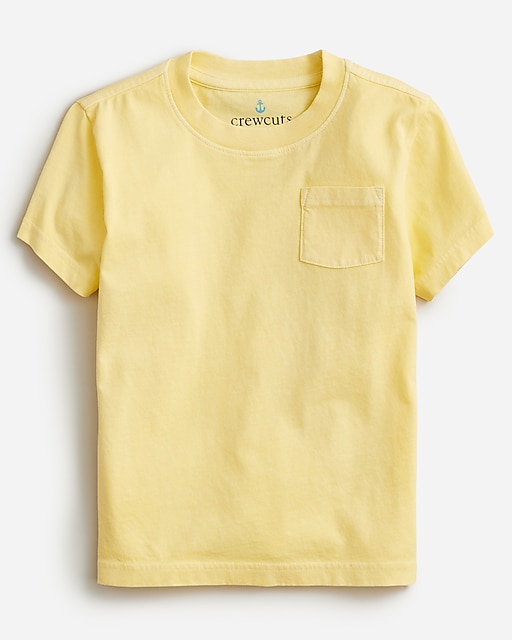  Kids' new garment-dyed pocket T-shirt