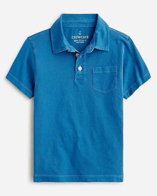 boys Kids' short-sleeve garment-dyed polo shirt