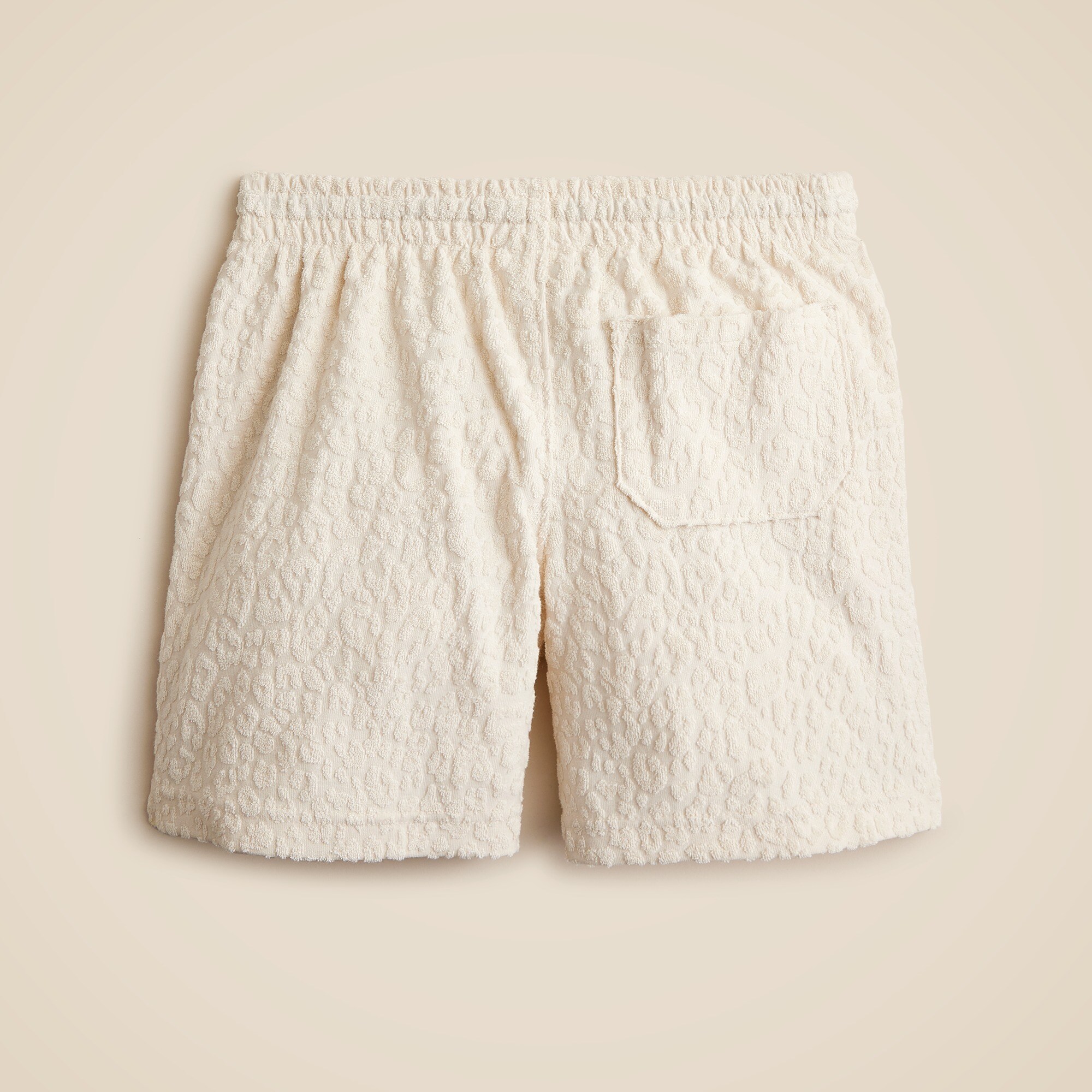 Kids' pull-on short in terry jacquard