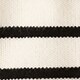 Cashmere Rollneck&trade; sweater in stripe HTHR MUSLIN BLACK 