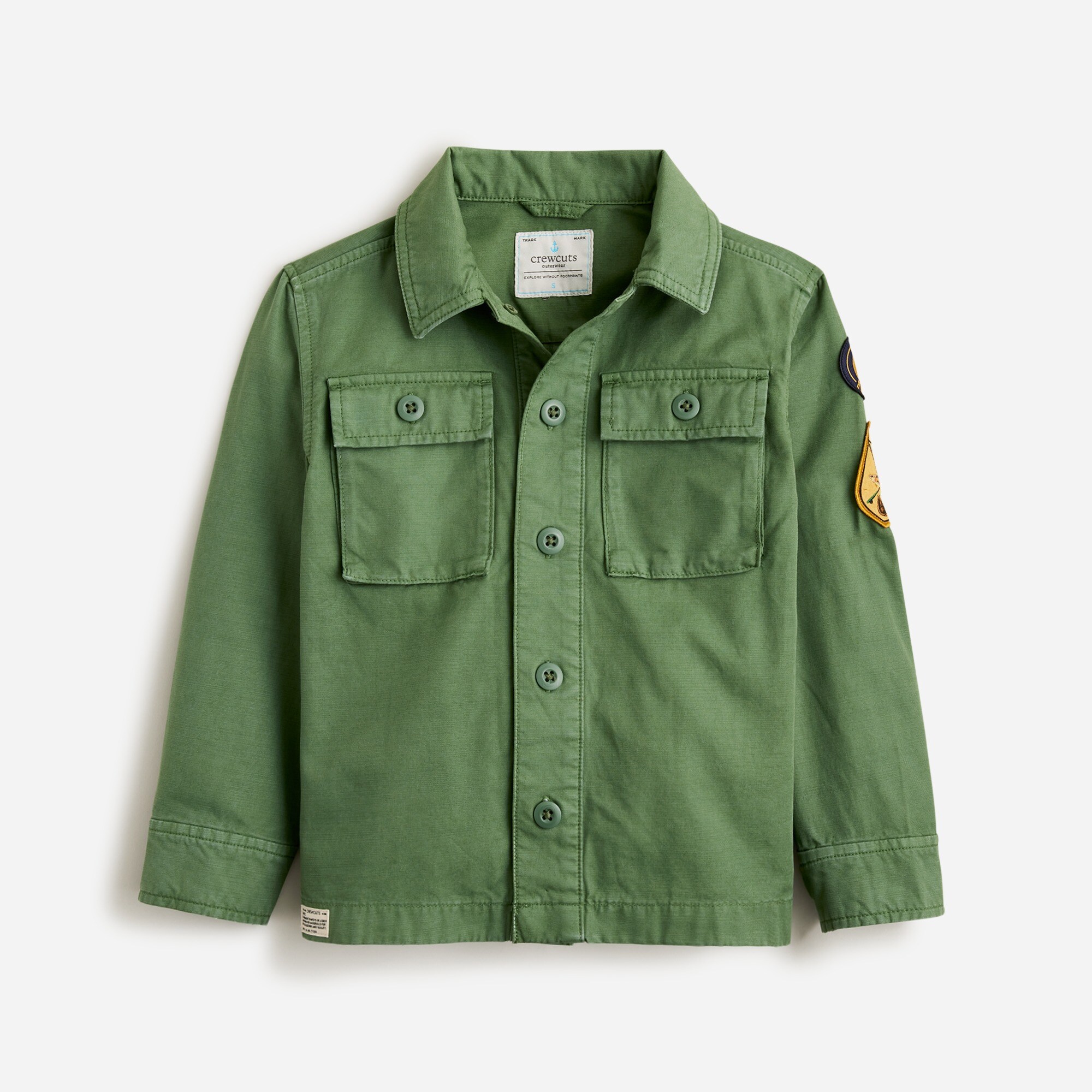 Limited-edition kids' slub cotton field jacket