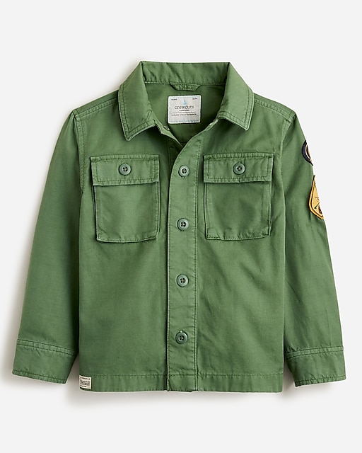  Limited-edition kids' slub cotton field jacket