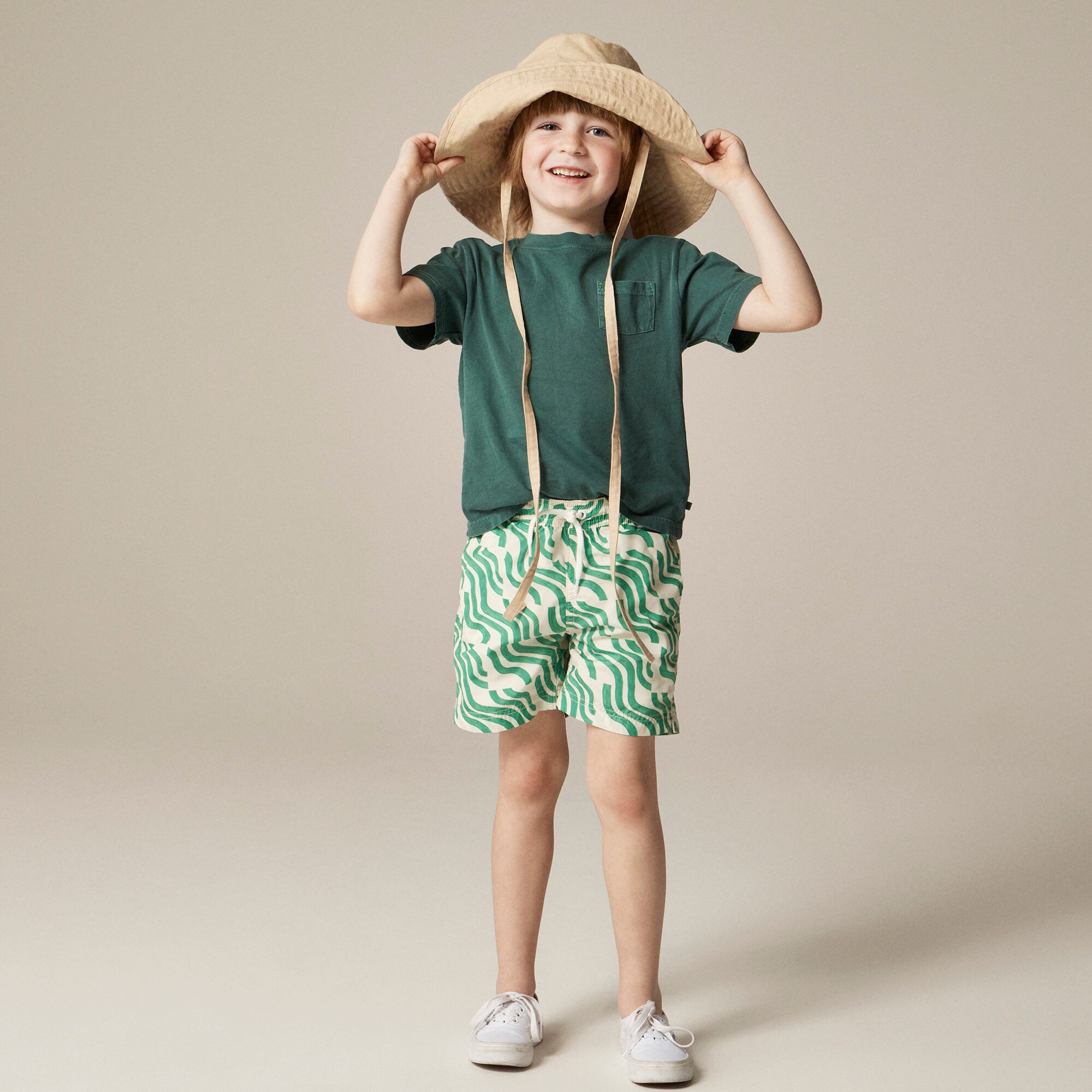 boys Boys' printed swim trunk with UPF 50+