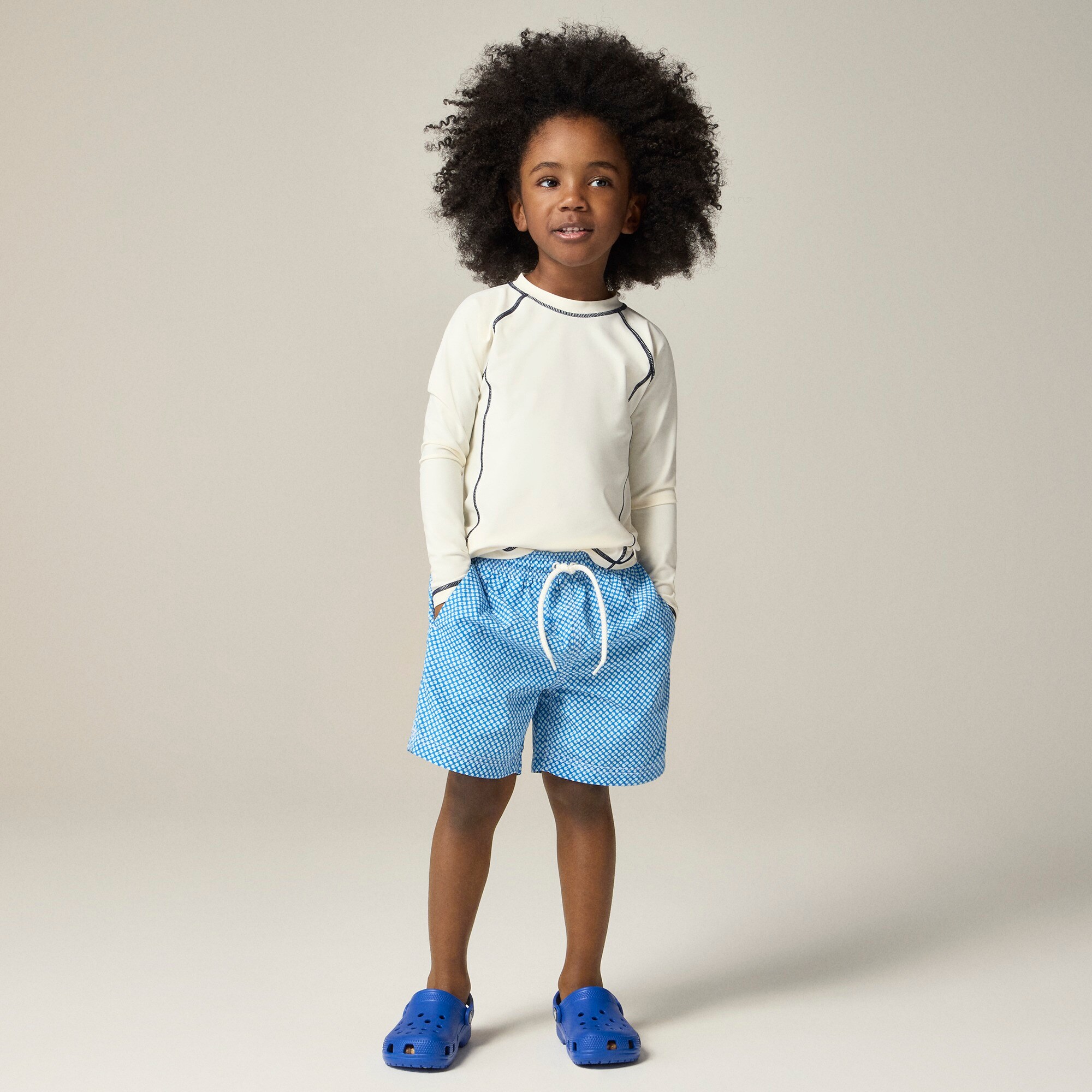 boys Boys' printed swim trunk with UPF 50+