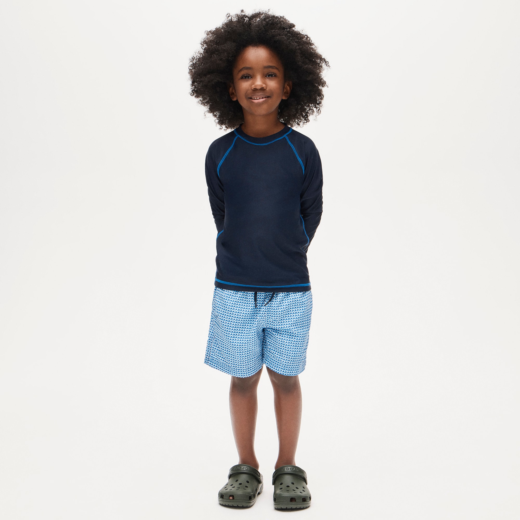 Boys' printed swim trunk