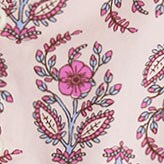 Girls' block-print long-sleeve dress ROSE WATER factory: girls' block-print long-sleeve dress for girls