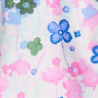 Girls' ruffle-sleeve floral dress IVORY LIGHT SKY factory: girls' ruffle-sleeve floral dress for girls