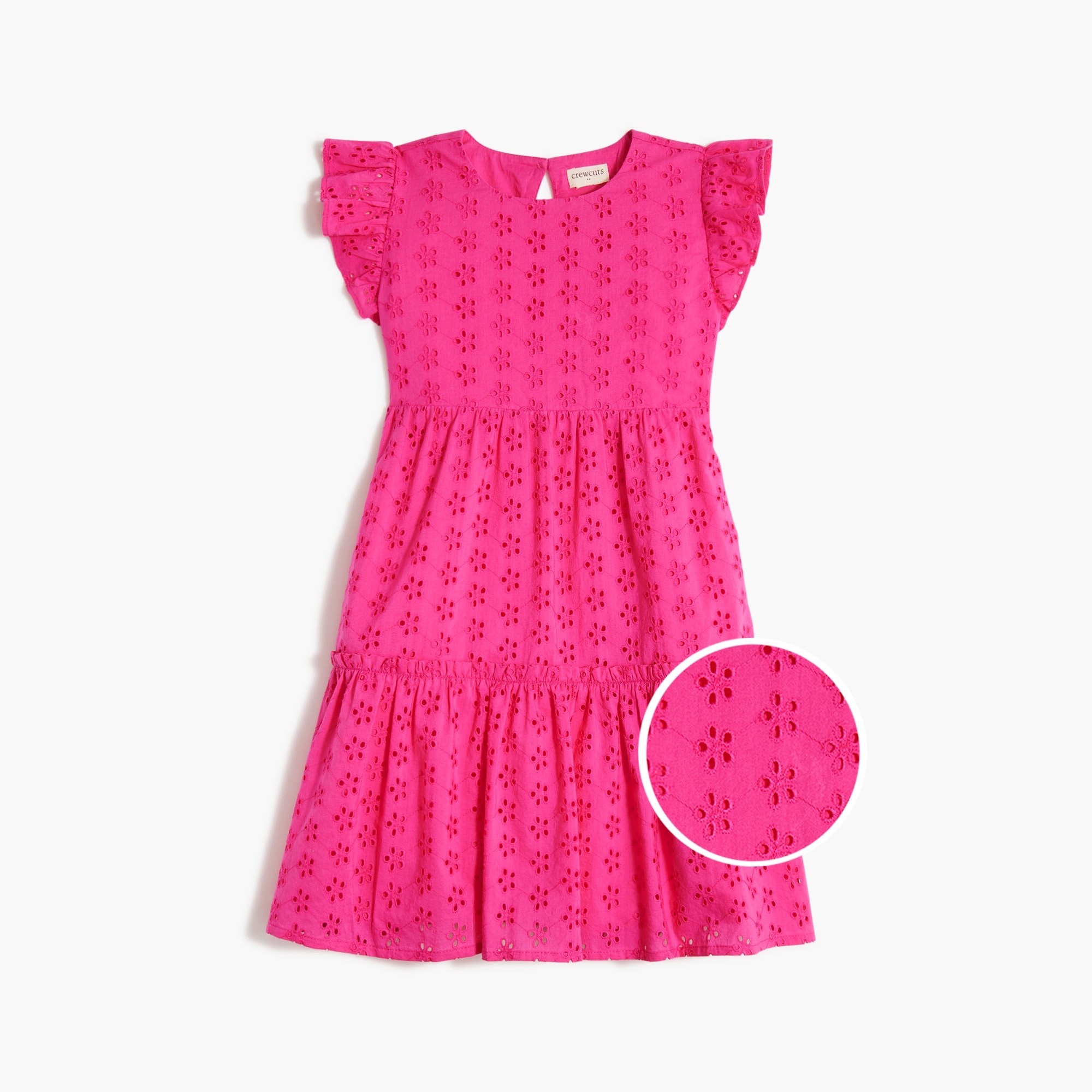 Girls' eyelet dress