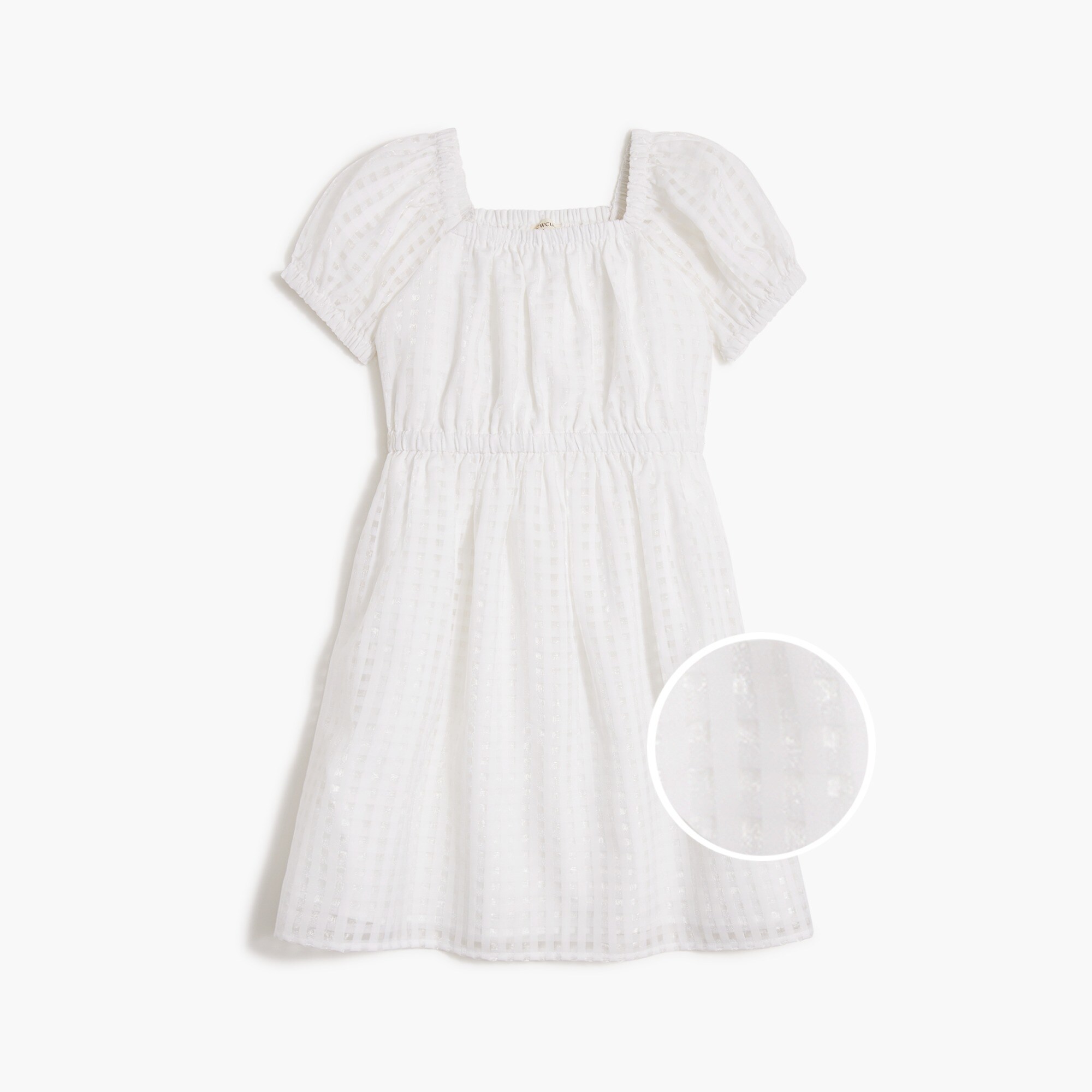 factory: girls' gingham organza dress for girls