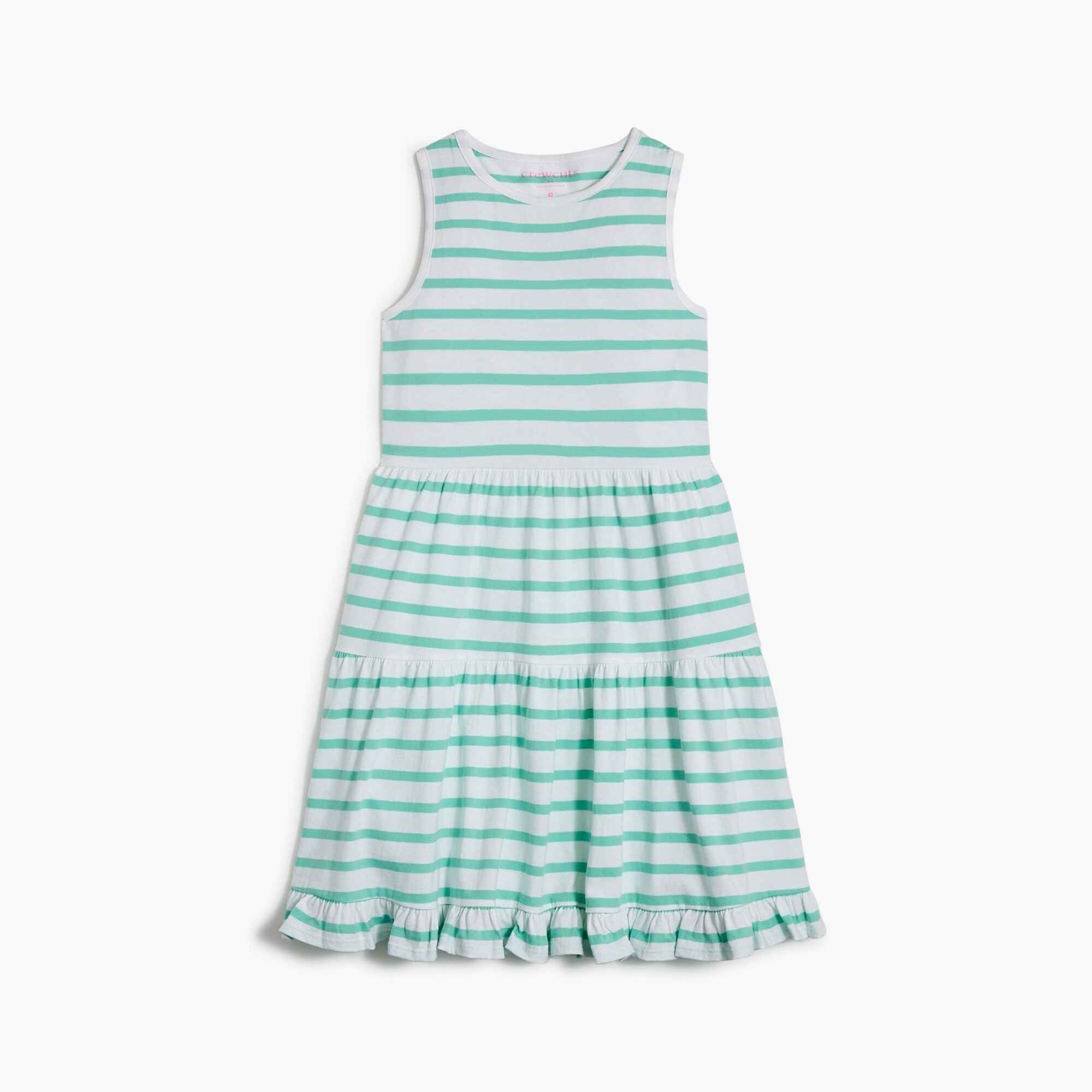  Girls' striped tank dress