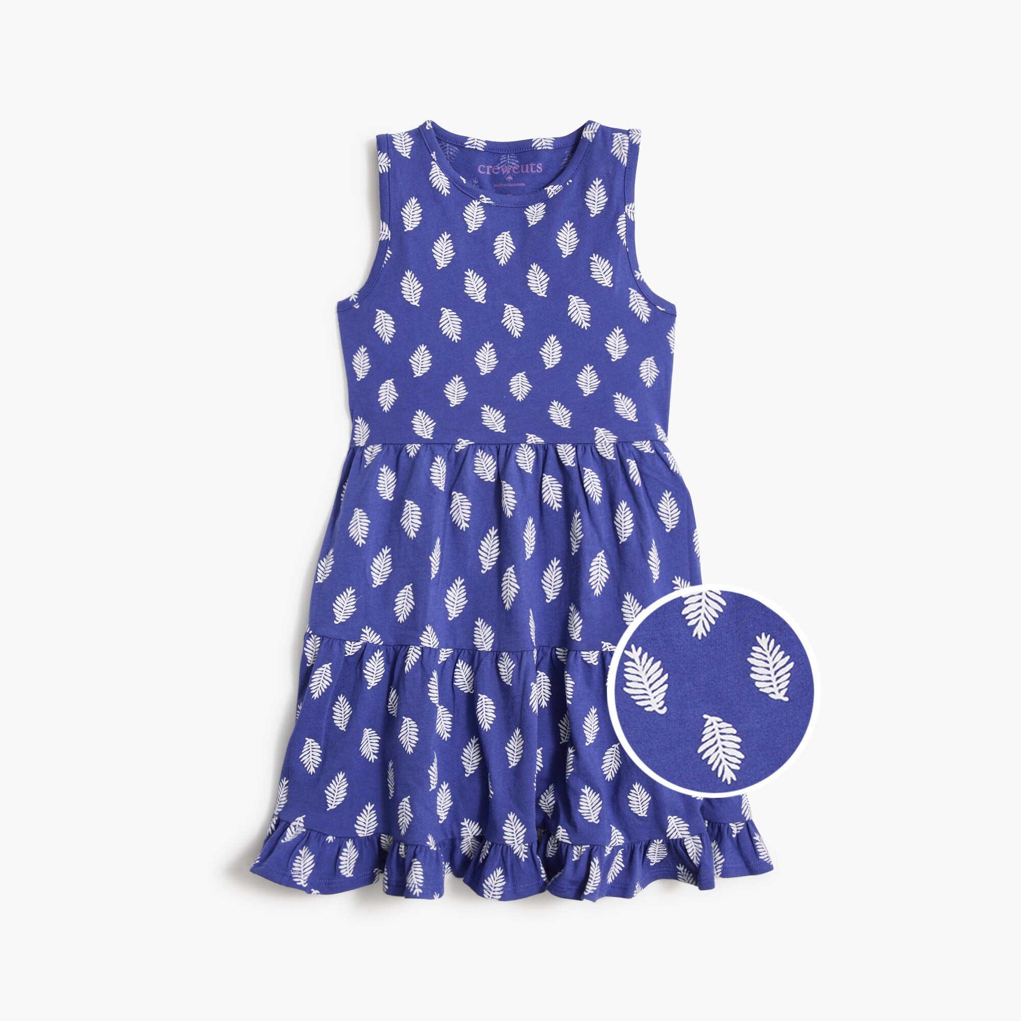 factory: girls' printed tank dress for girls