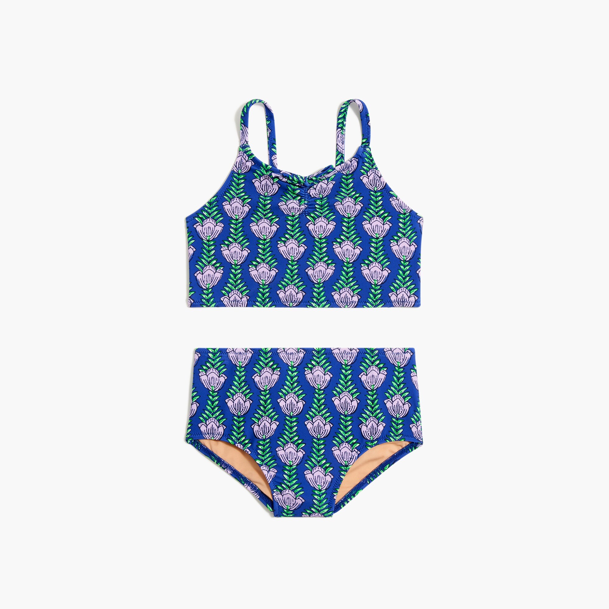 Girls' printed bow bikini set