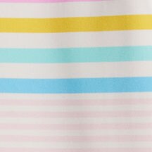 Girls' floral rash guard swimsuit RESORT PINK BRIGHT KELL 
