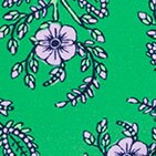 Girls' printed cutout one-piece swimsuit VINTAGE KELLY DRIED LAV 