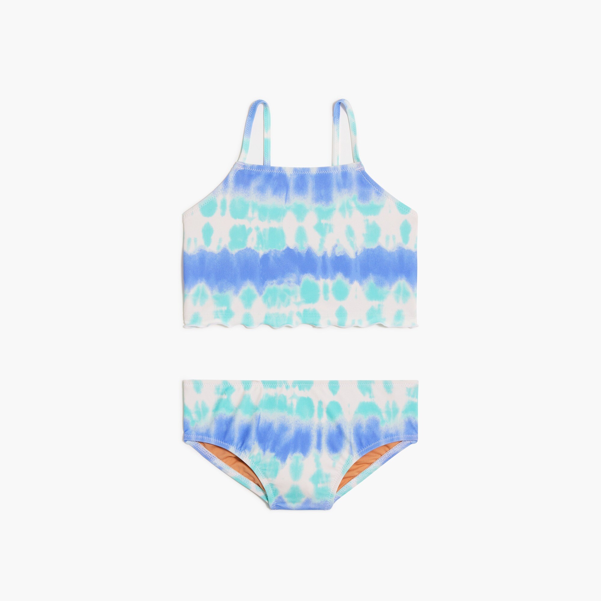Girls' tie-dye tankini set