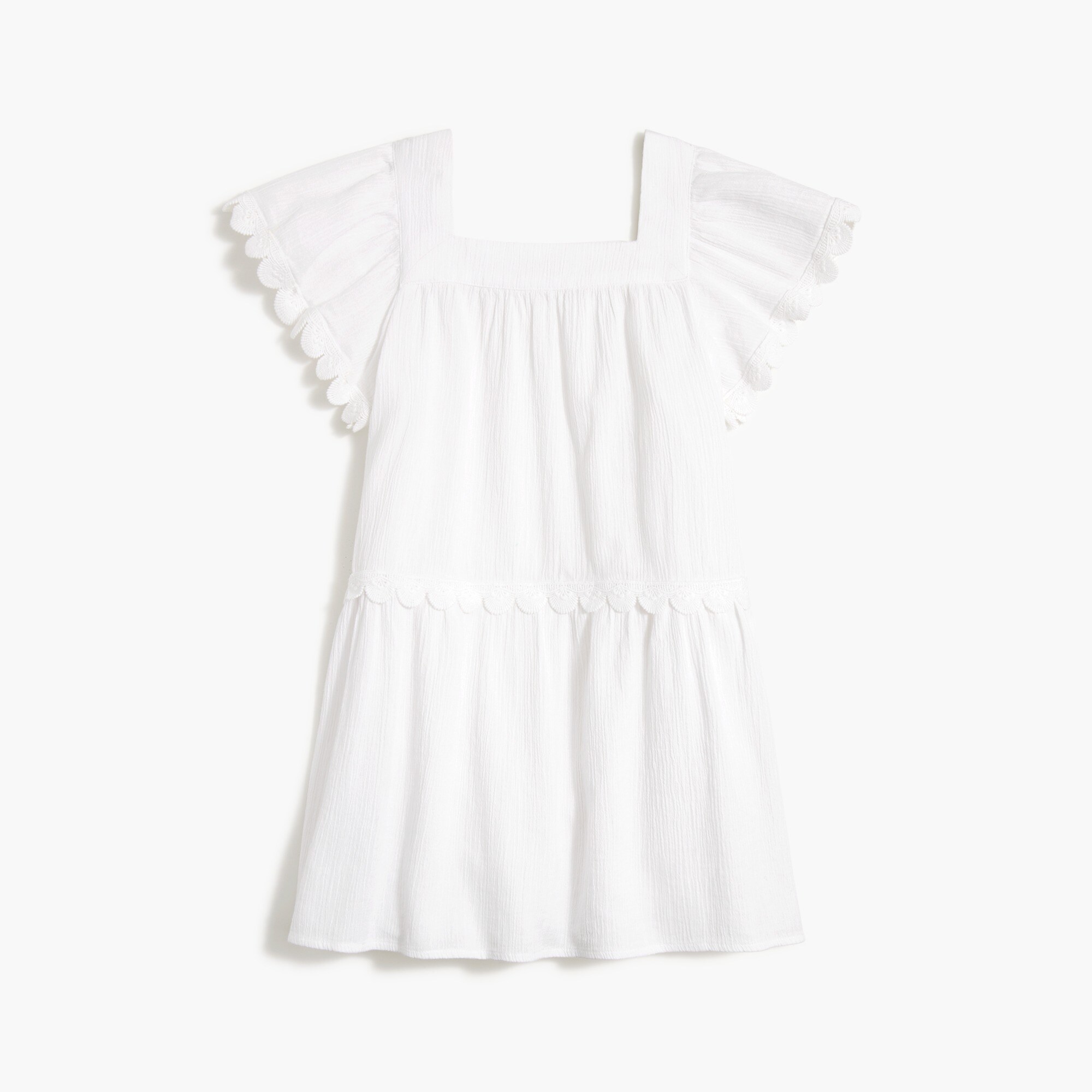 girls' scallop-sleeve beach dress for girls