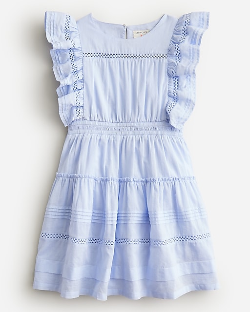  Girls' teatime dress in cotton voile