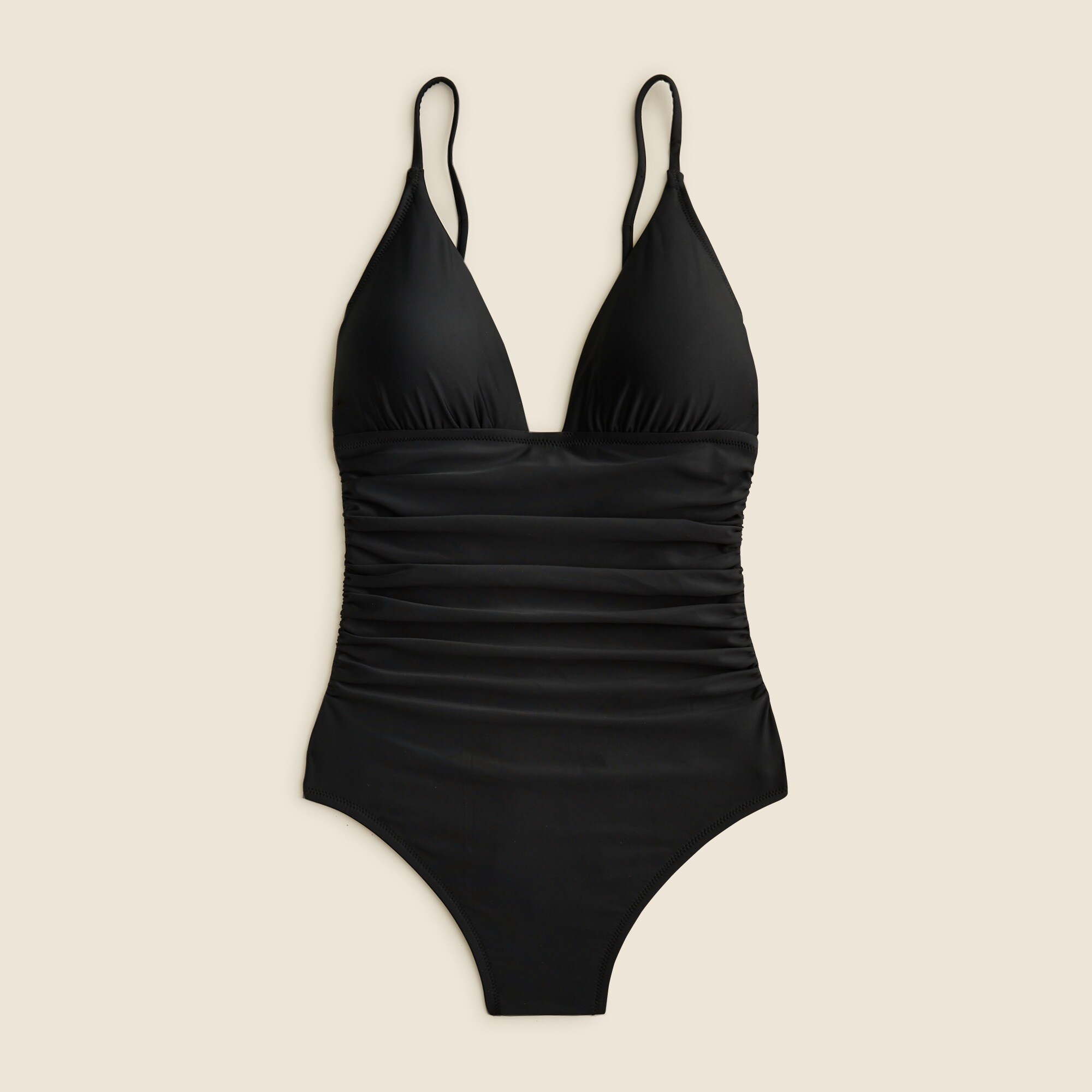 Gemma Ruched Bandeau Cutout One-piece For Women | J.Crew