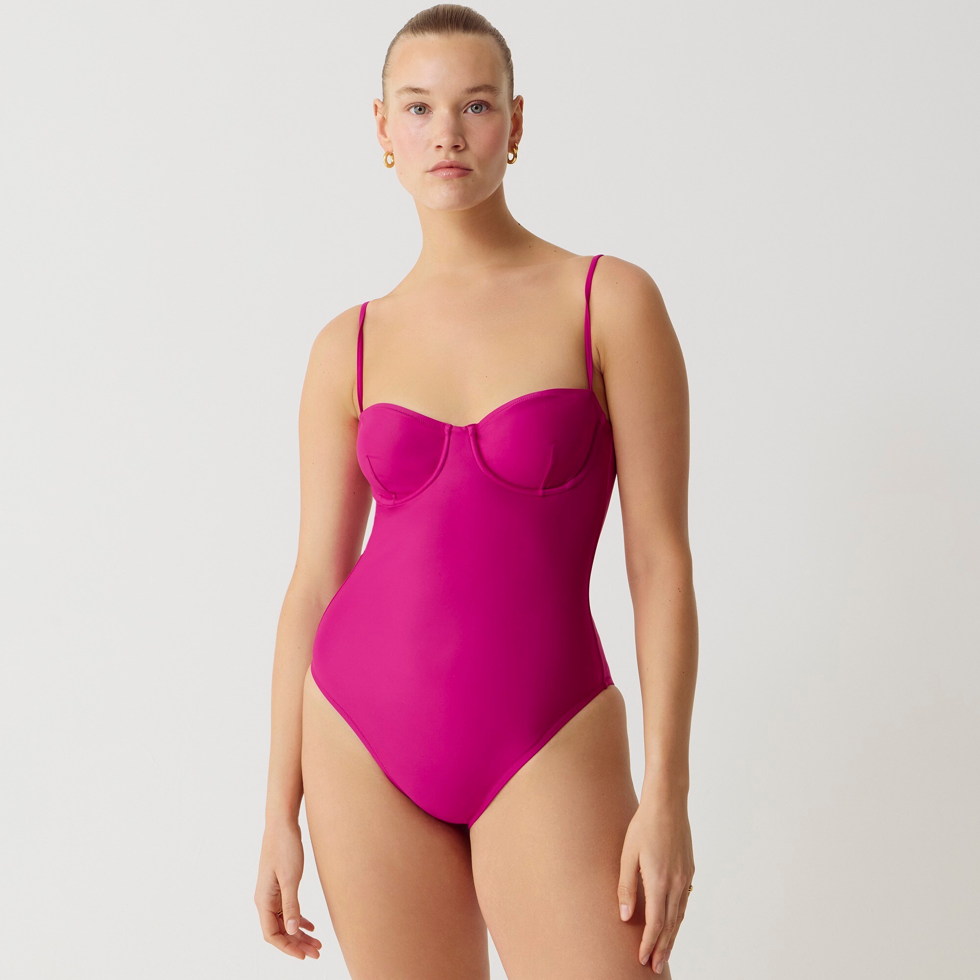 womens Balconette underwire one-piece swimsuit
