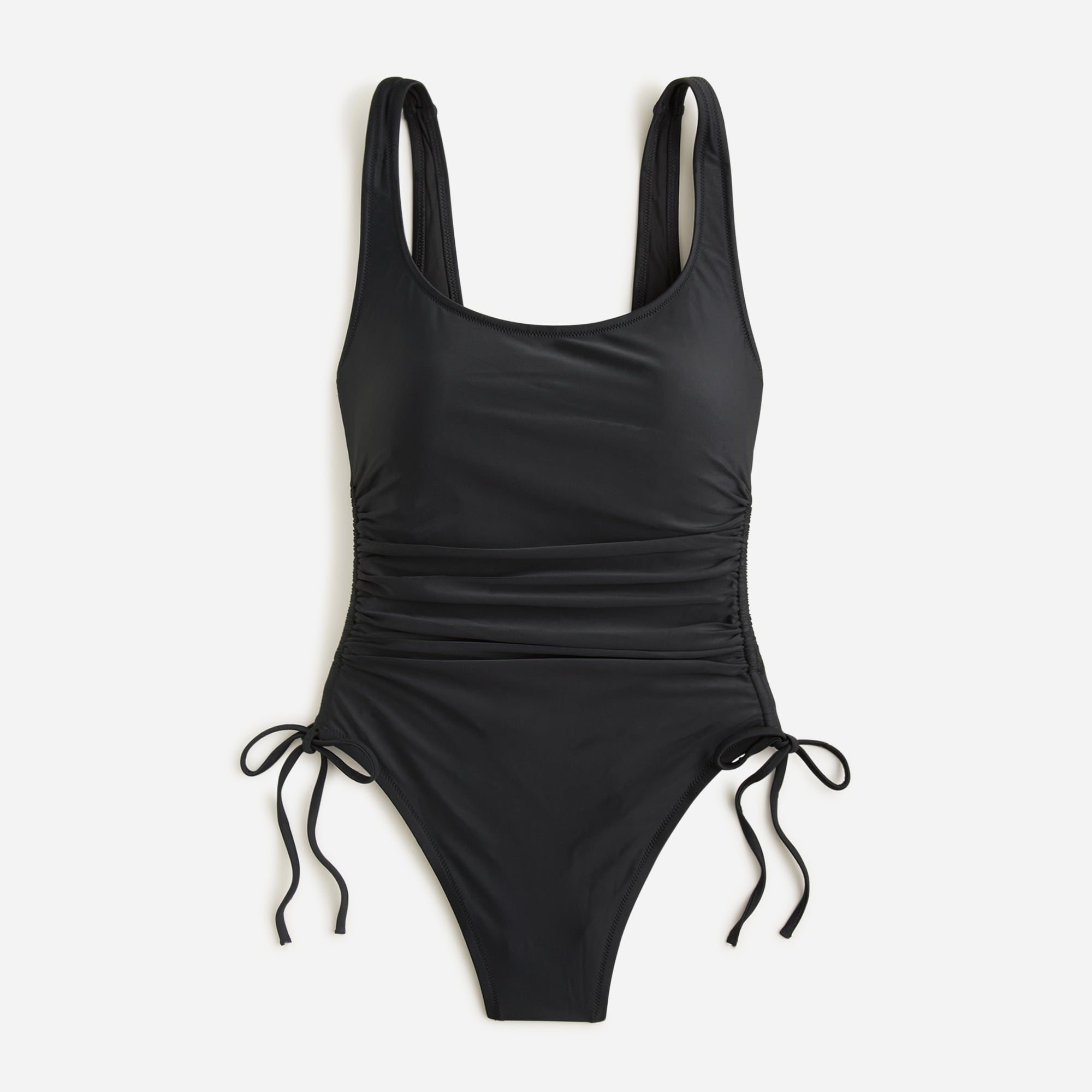 J.Crew: Ruched Side-tie One-piece Swimsuit For Women