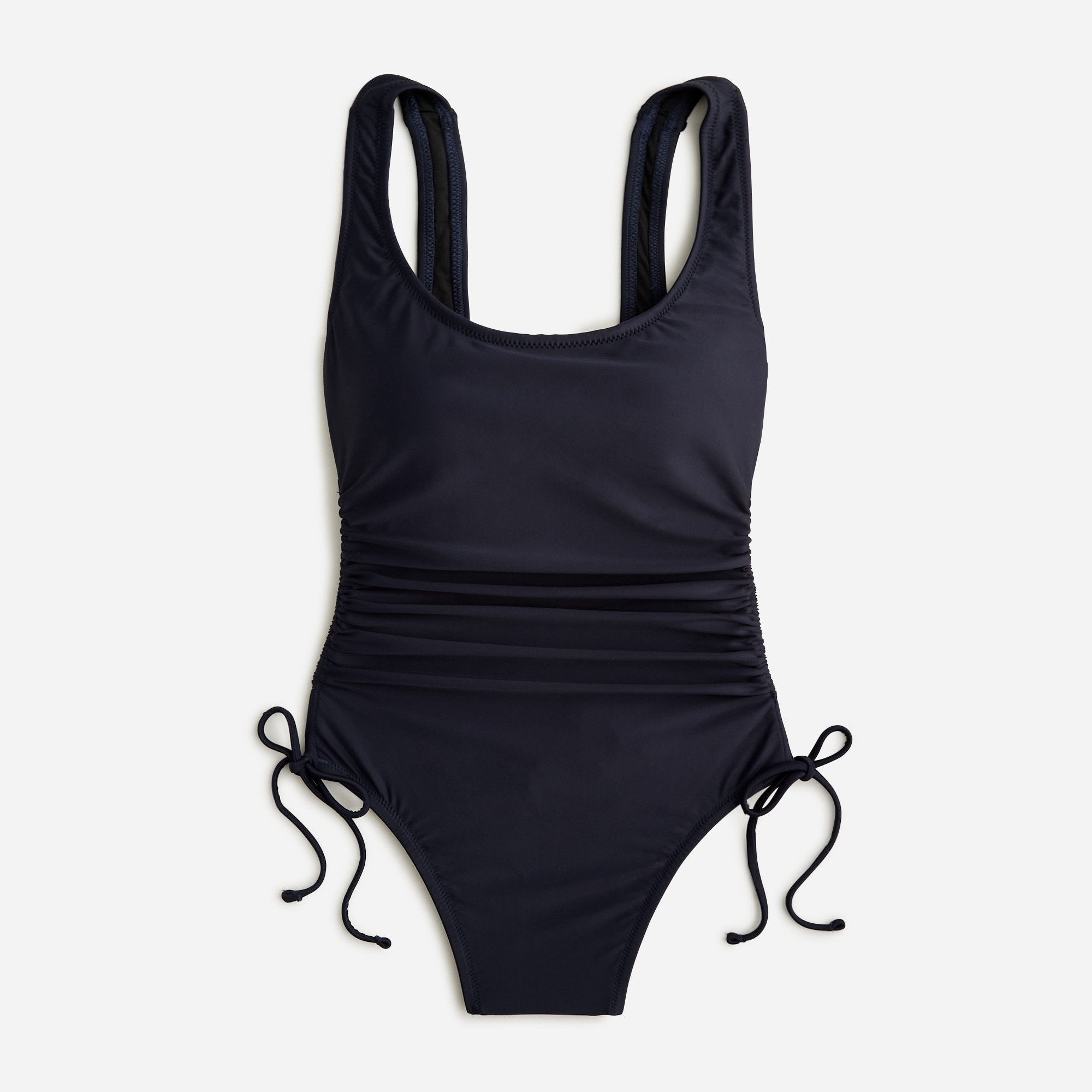  Ruched side-tie one-piece swimsuit