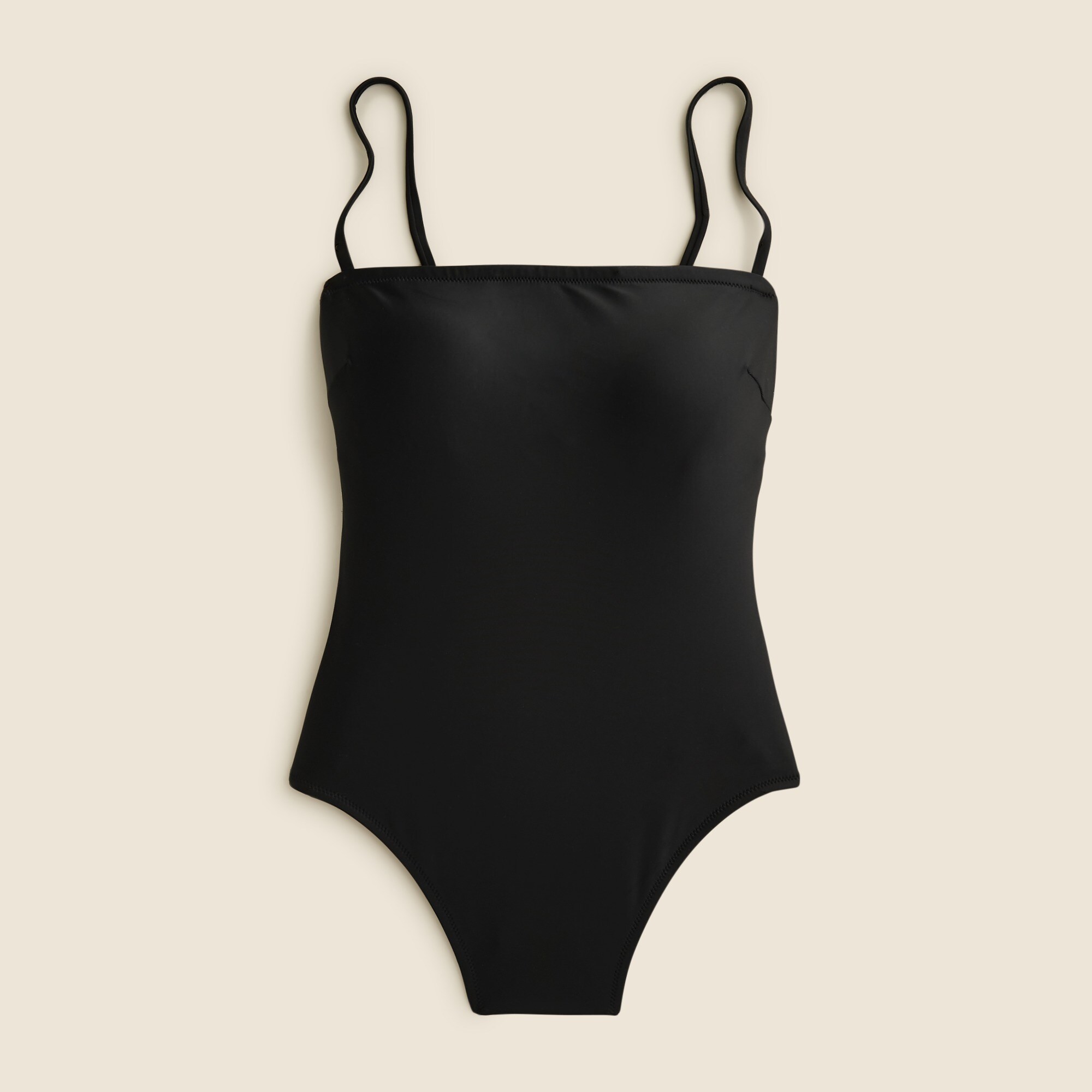 Squareneck one-piece swimsuit