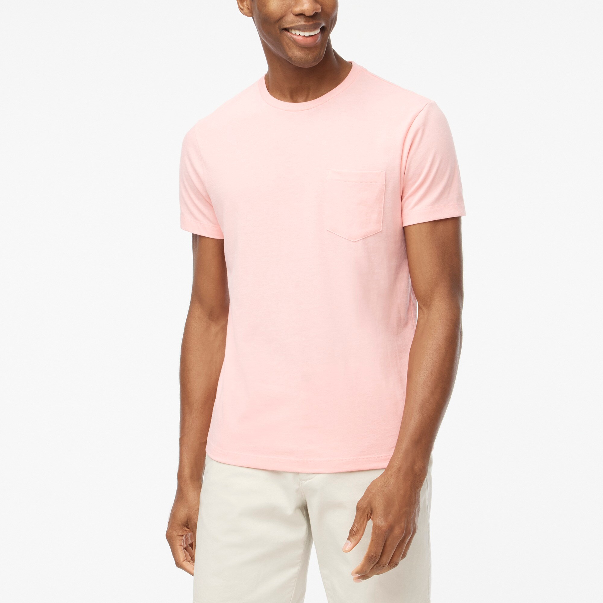  Cotton-blend washed jersey pocket tee
