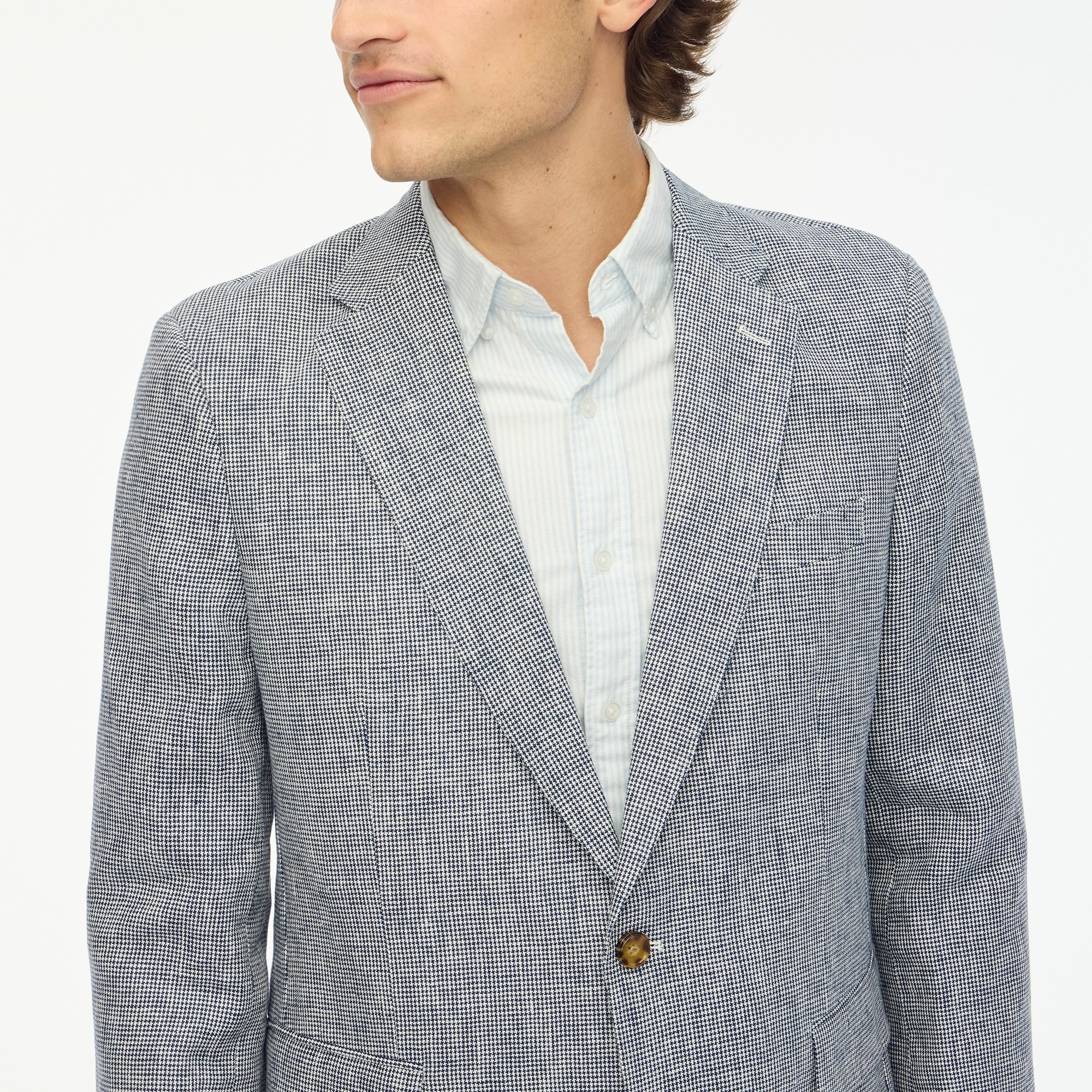 Slim-fit Thompson linen blazer