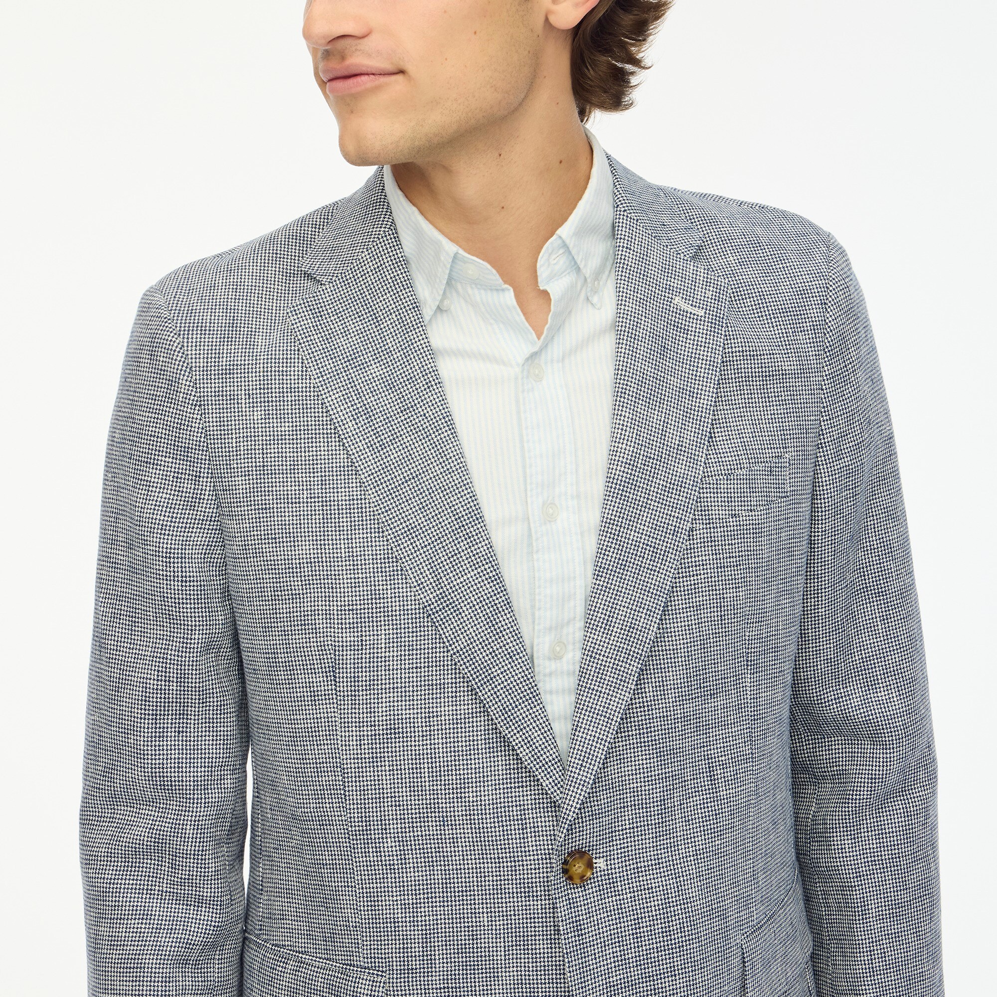 Slim-fit Thompson linen blazer