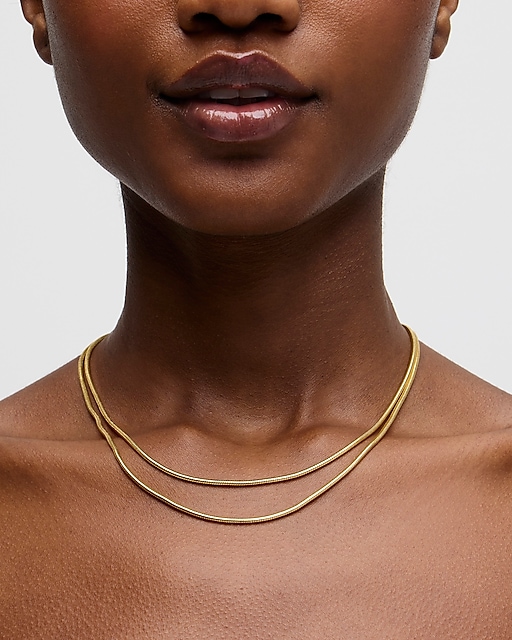 womens Layered chain necklace