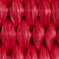Oversized heart raffia earrings VINTAGE RED