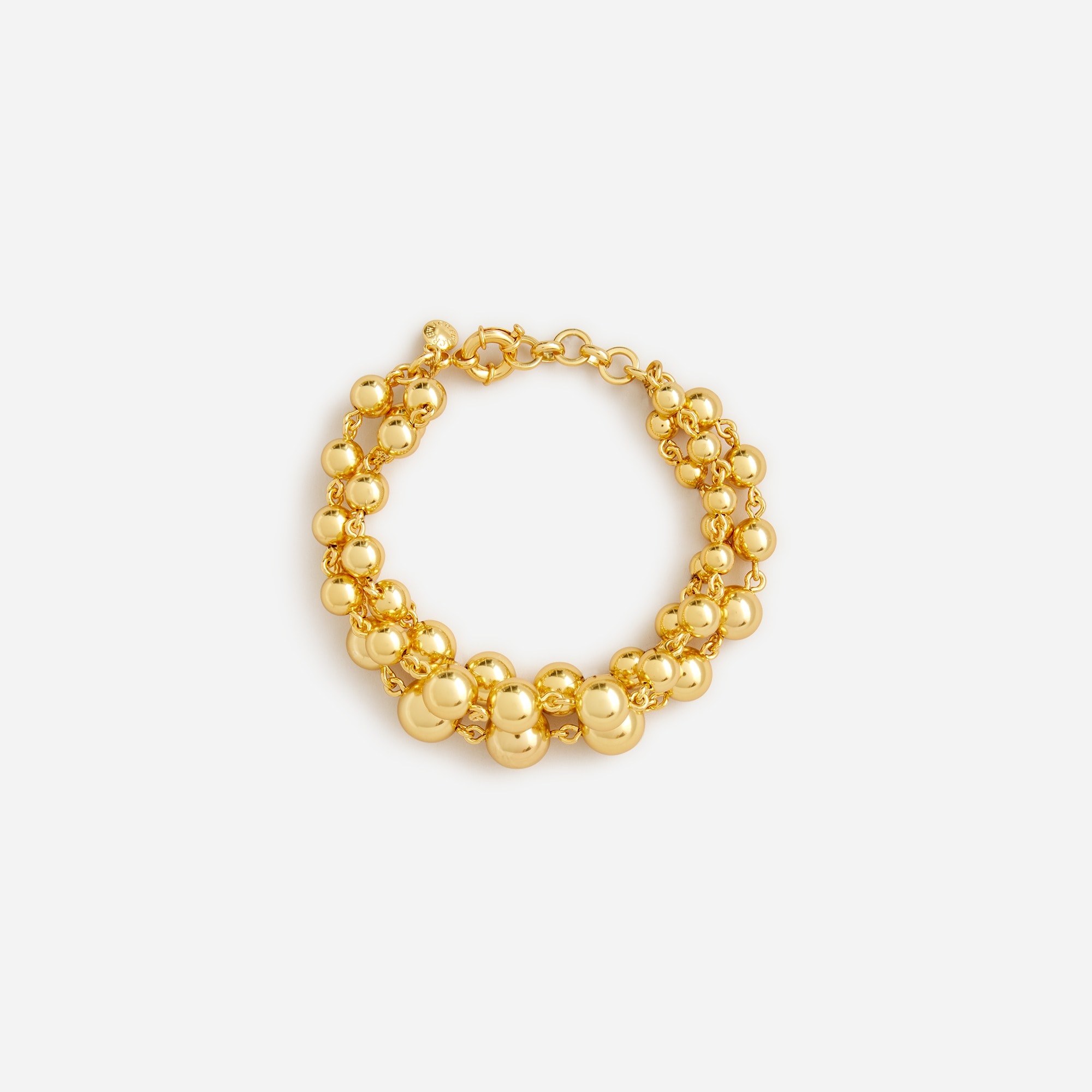womens Layered metallic-bead bracelet