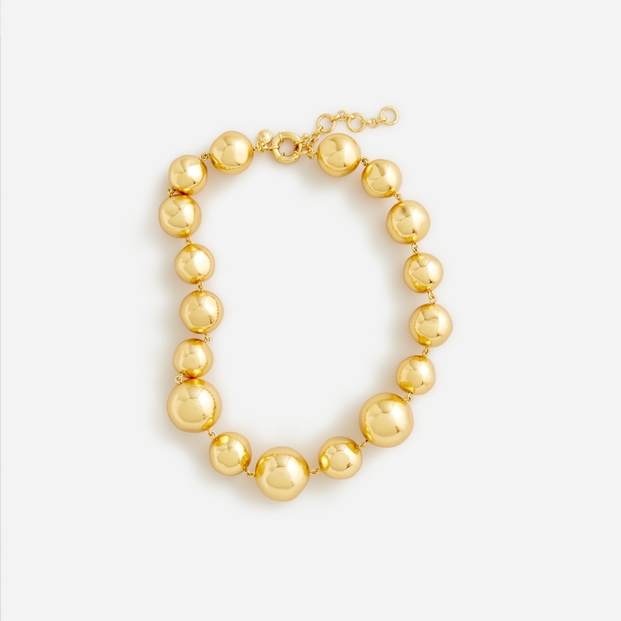 Oversized metallic-ball necklace
